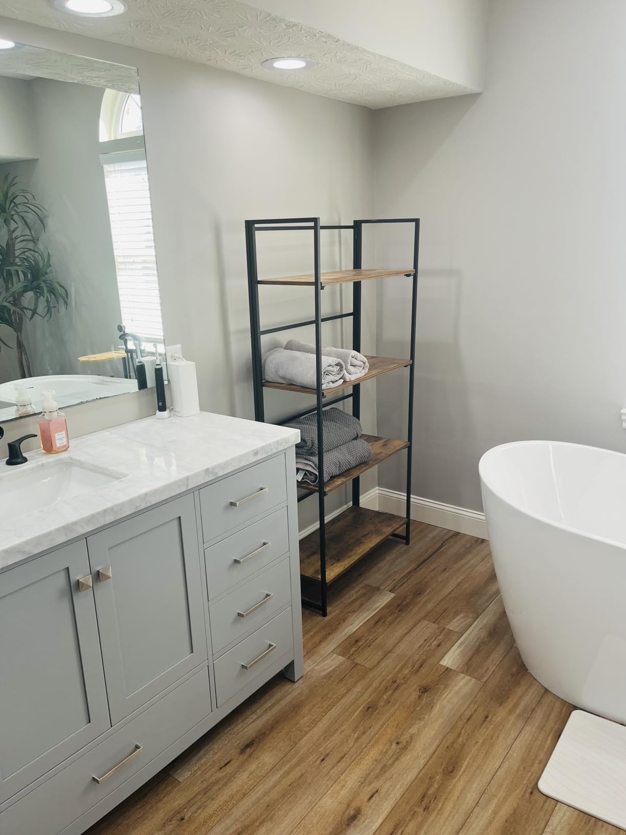 Emilia 60 Inch Bathroom Vanity Single Sink - White Bathroom Vanity with Sink, 1.5