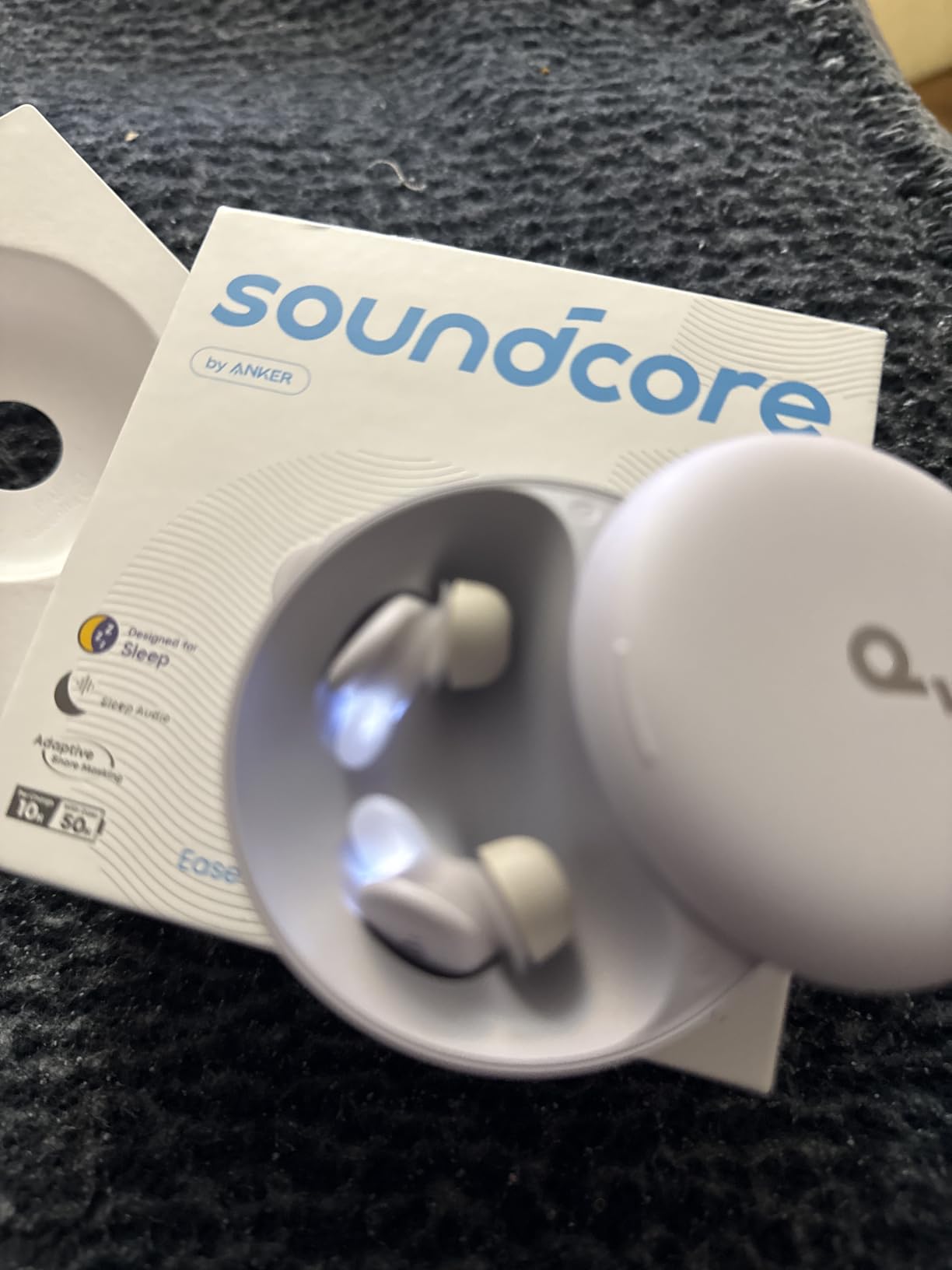 Soundcore Sleep A30 Special by Anker, Sleep Earbuds | Noise Reduction, Adaptive Snore Masking, Ultra Comfort for Side Sleepers, Vast Sleep Audio, 8-10H Playtime, Sleep Headphones customer photo 1