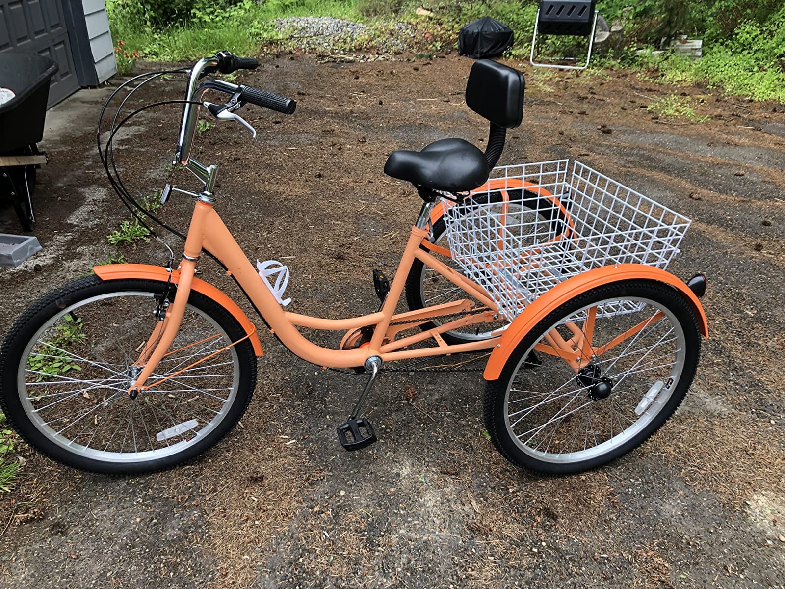 Adult Tricycle, 7 Speed Adult Trike, 20/24/26 inch 3 Wheel Bike with Basket | Low Step-Through Frame, Wide Seat with Backrest, 350 lbs Capacity, Tricycle for Adults, Seniors, Women and Men customer photo 2