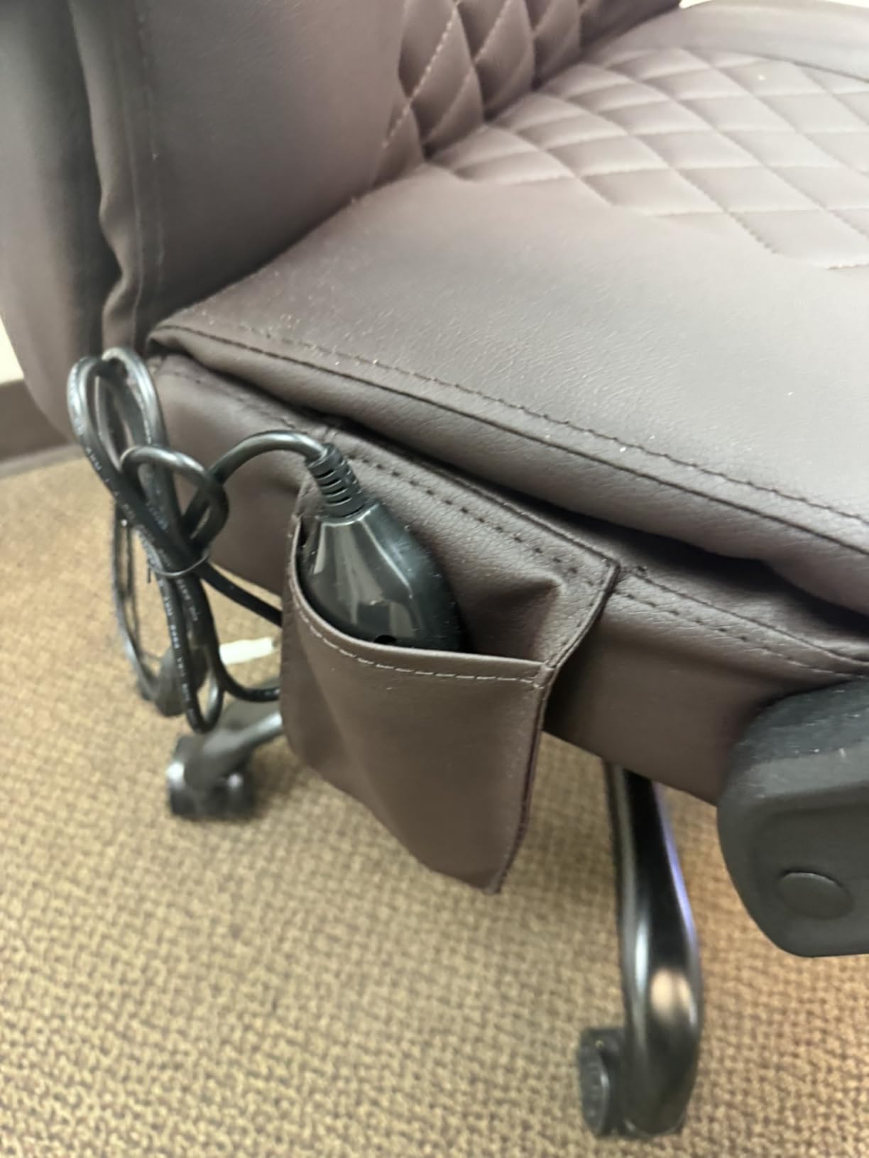 HOFFREE Heated Office Chair Massage Desk Chair with Heat 400lbs(Black) | Executive Reclining Home Desk Chair with Footrest, Linkage Armrests for Heavy People customer photo 1