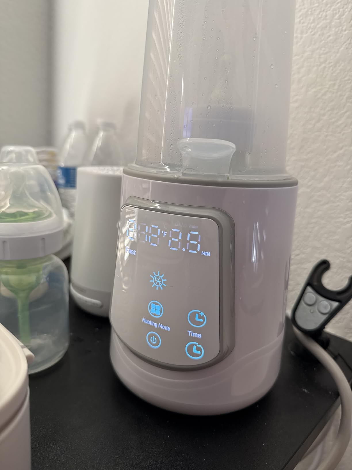 12 in 1 Fast Baby Bottle Warmer Constant Temp Milk Warmer Fits All Bottles, Even Heating No Hot Spots, Night Mode, Sterilizing for Breastmilk & Formula customer photo 2