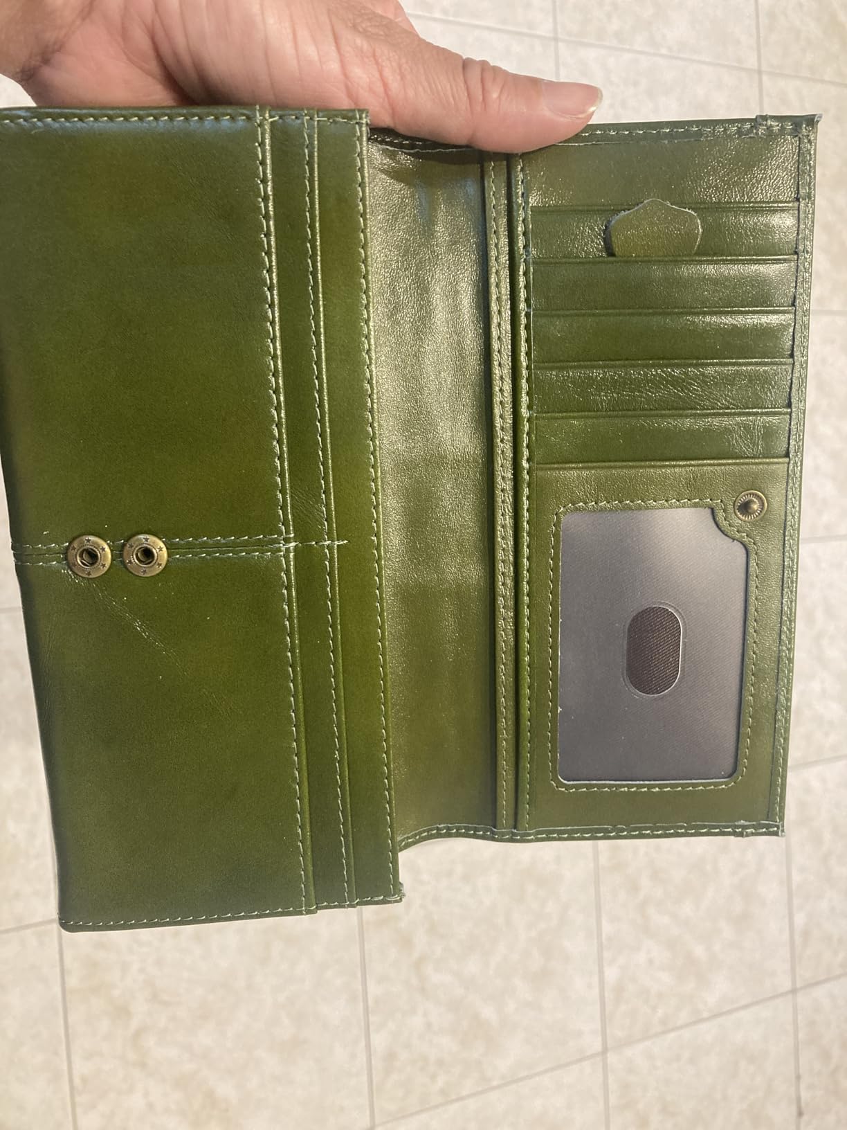 RFID Blocking Wallets for Women Leather Long Ladies Wallet Bifold Womens Wallet with Coin Pocket ID Window customer photo 1