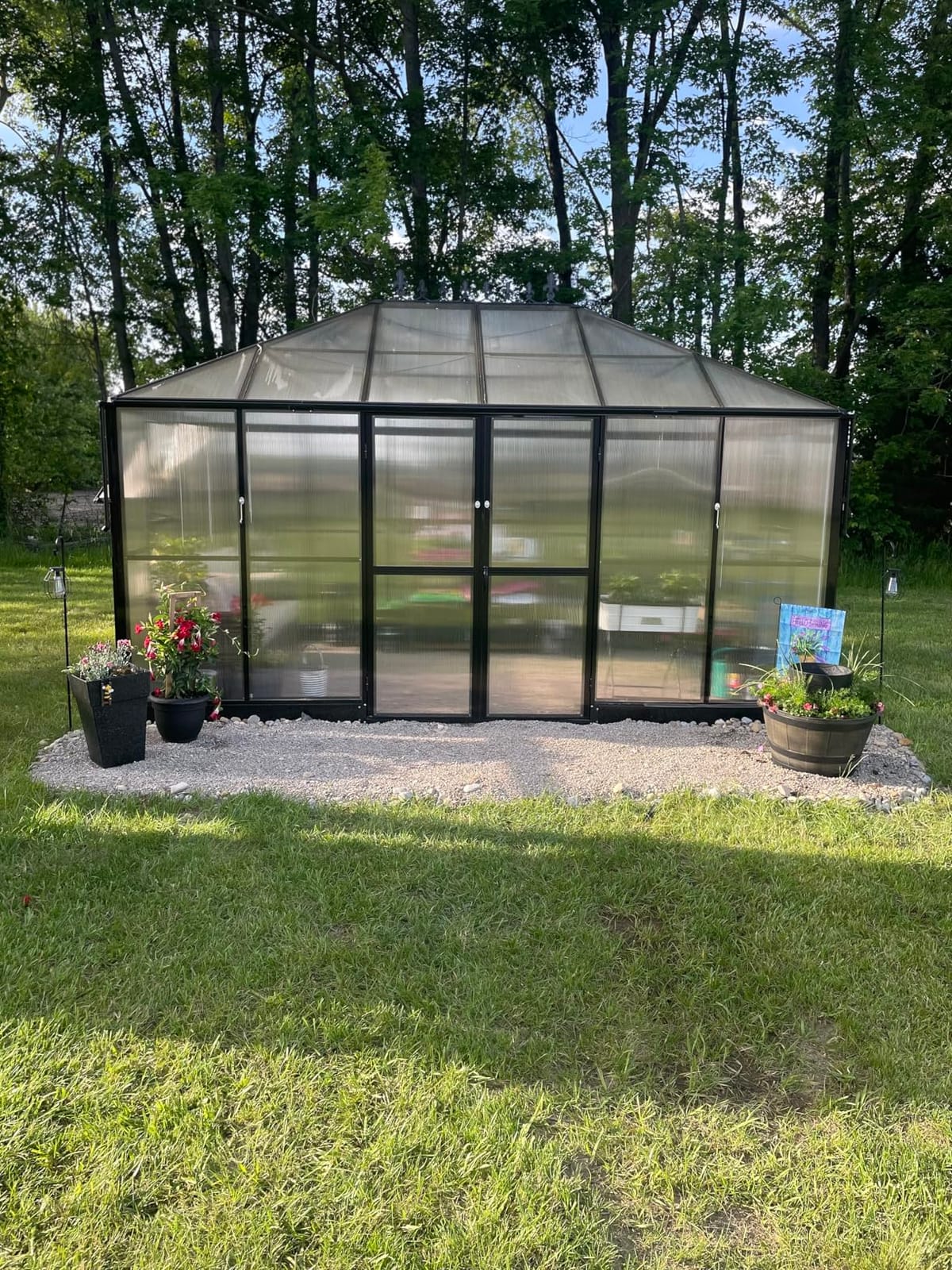 AMERLIFE 12 x 10 x 8-Ft Hybrid Polycarbonate Greenhouse customer photo 1