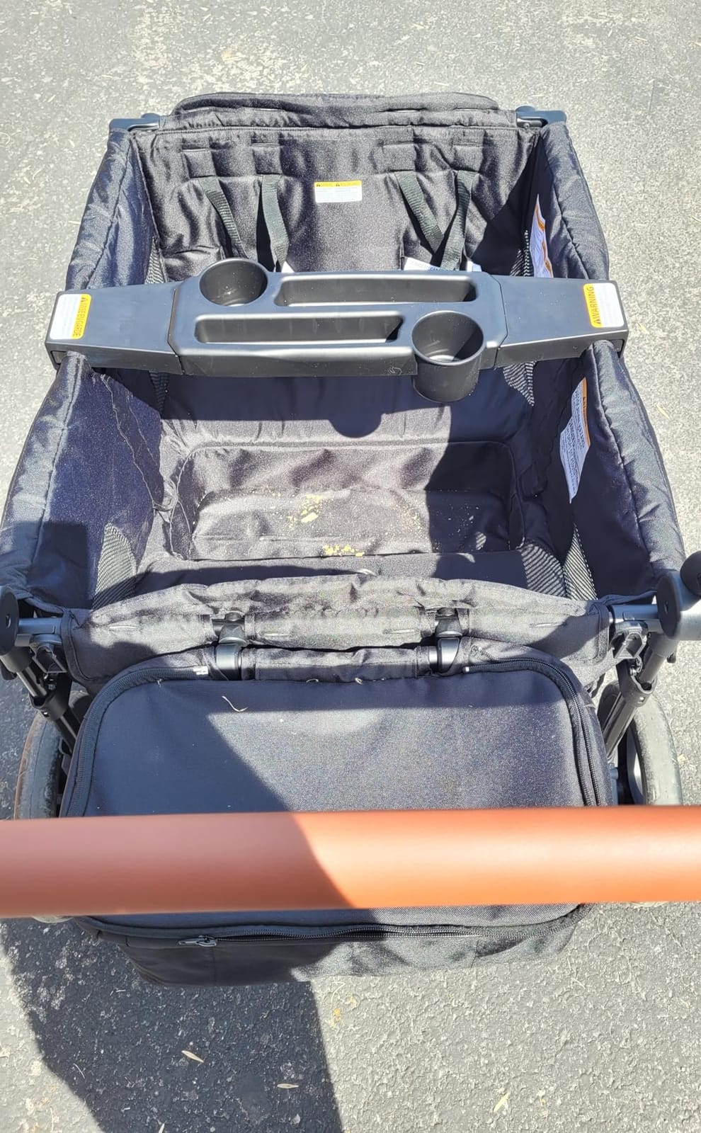Harppa Remy 4 Seater Wagon Stroller, Foldable with Canopy for 4 Kids | Mosquito Net Canopy, Snack Tray, 8''/12'' All-Terrain Wheels, 280lbs Capacity customer photo 2