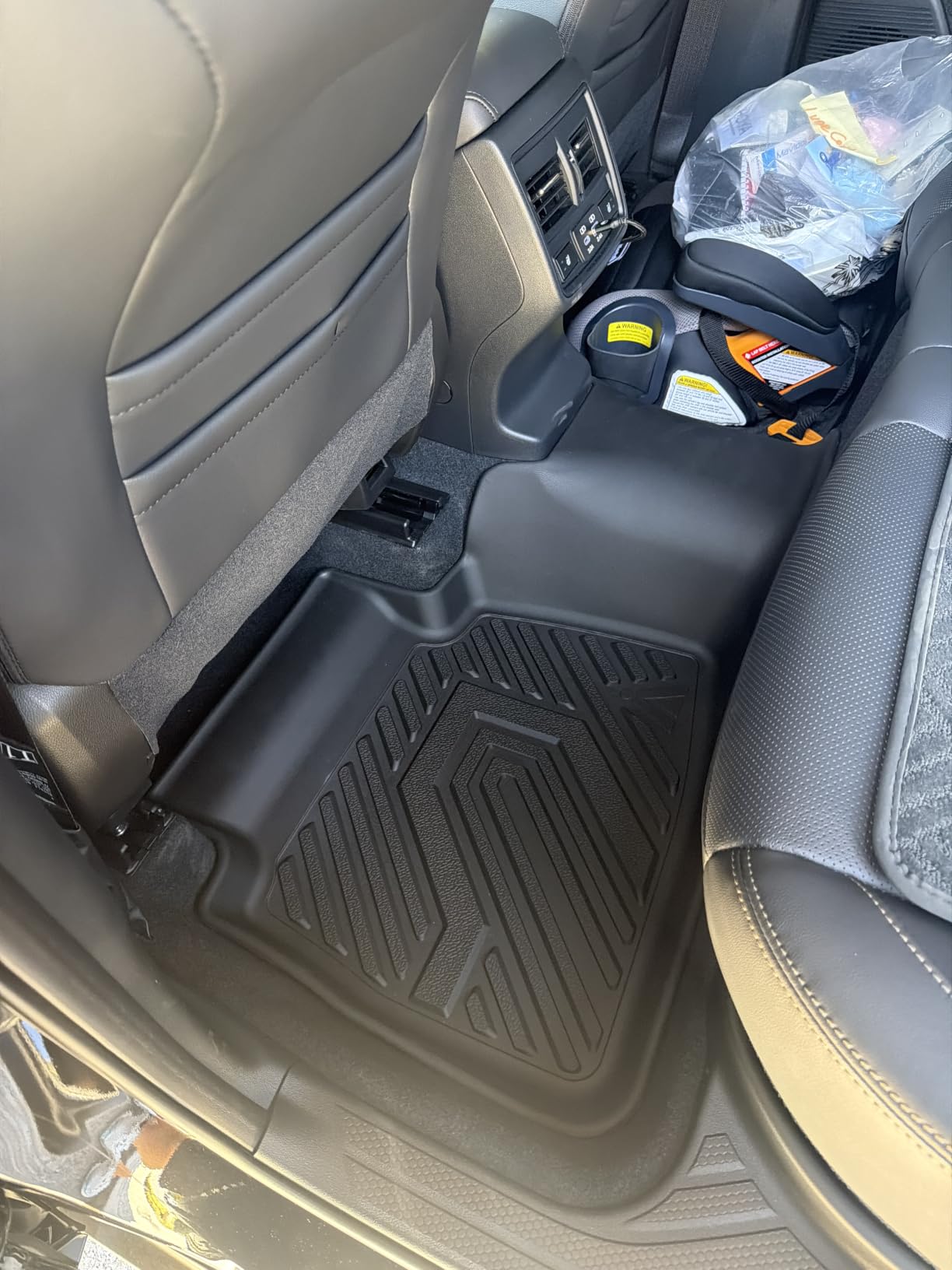 LASFIT Floor Mats for Kia Telluride 2025 2024 2023 2022 2021 2020 | All Weather TPE Custom Fit Floor Liners, 1st 2nd & 3rd Row Car Mats Accessories, Black customer photo 1