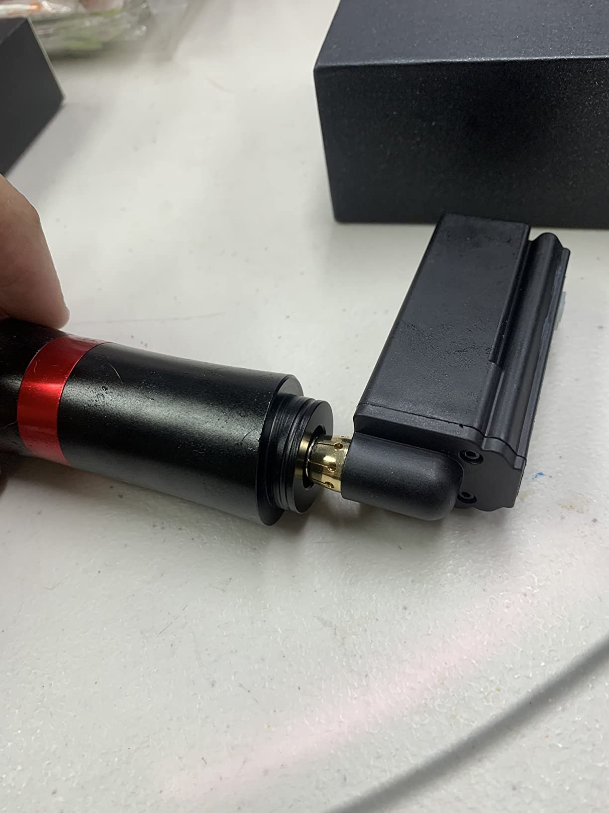 HAWINK Tattoo Gun Kit with Power Supply LCD digital 1600mAh 2PCS Tattoo Battery customer photo 2