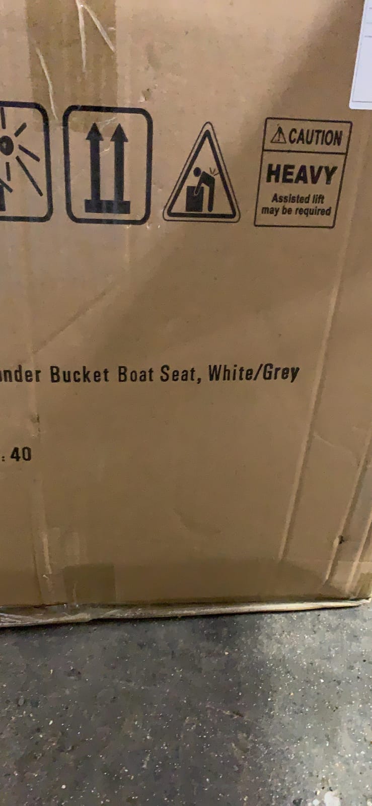 Seamander Pontoon Captains Bucket Boat Seat, 19.7H x 22.2L x 21.7D inches, Injection Molded Plastic Frame, Plush Foam Padding, Marine Grade Vinyl, 5x5 or 5x12 inch Mounting Pattern (Tan) customer photo 1