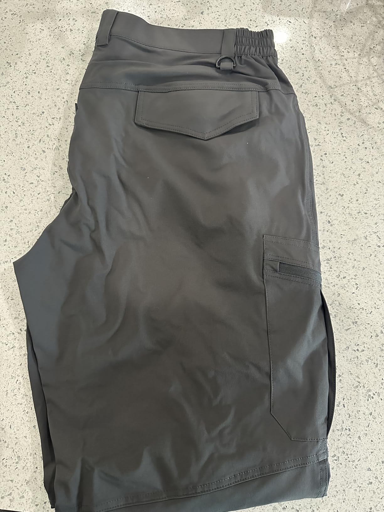 Mens Hiking Pants Waterproof Cargo Work Pants Lightweight Nylon Quick Dry Outdoor Travel Pants 6 Pockets customer photo 1