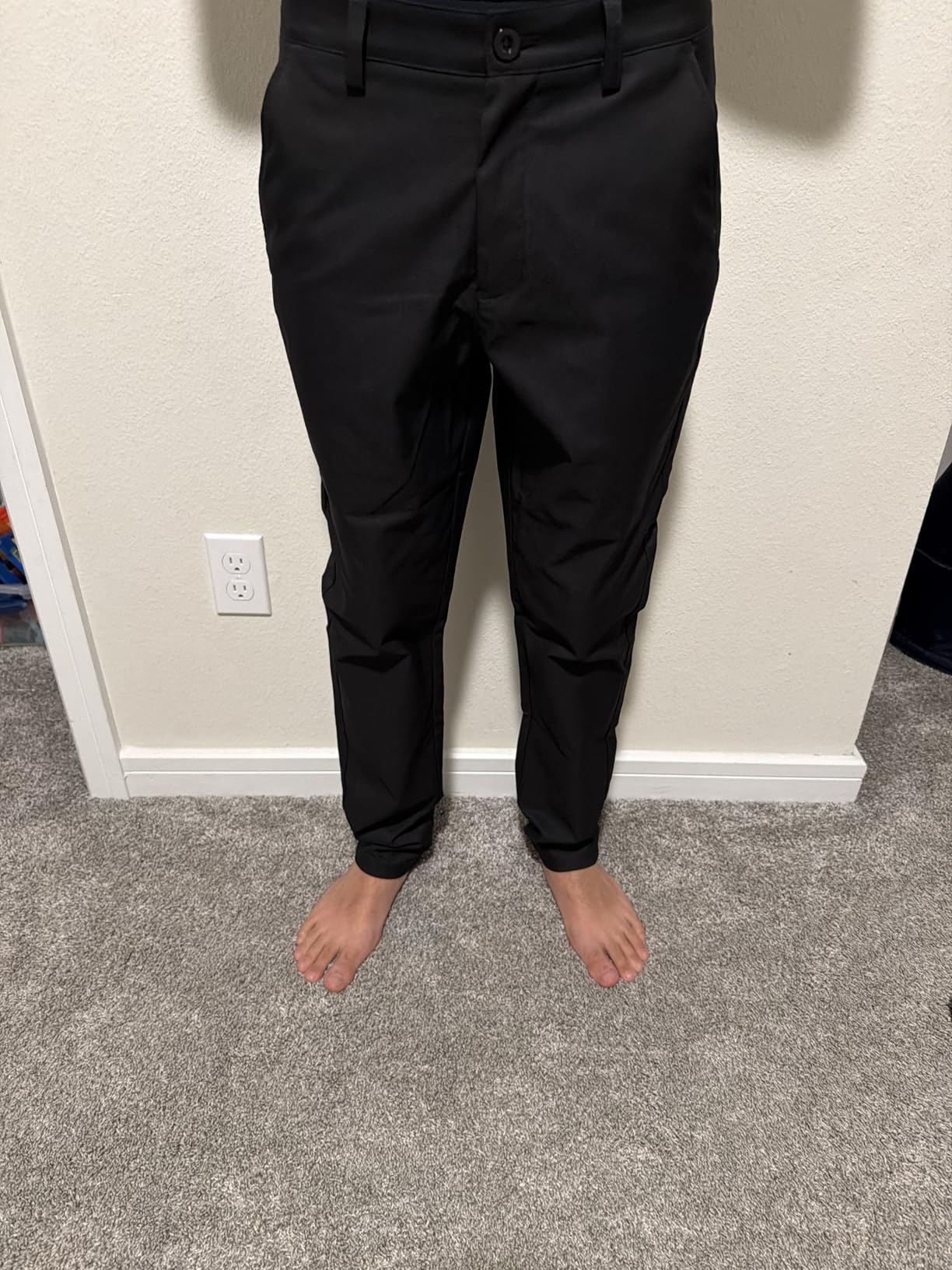 Men's Classic Fit Stretch Golf & Dress Work Pants 30'/32'/34' - All-Day Comfort Performance Trousers for Business & Suit customer photo 1