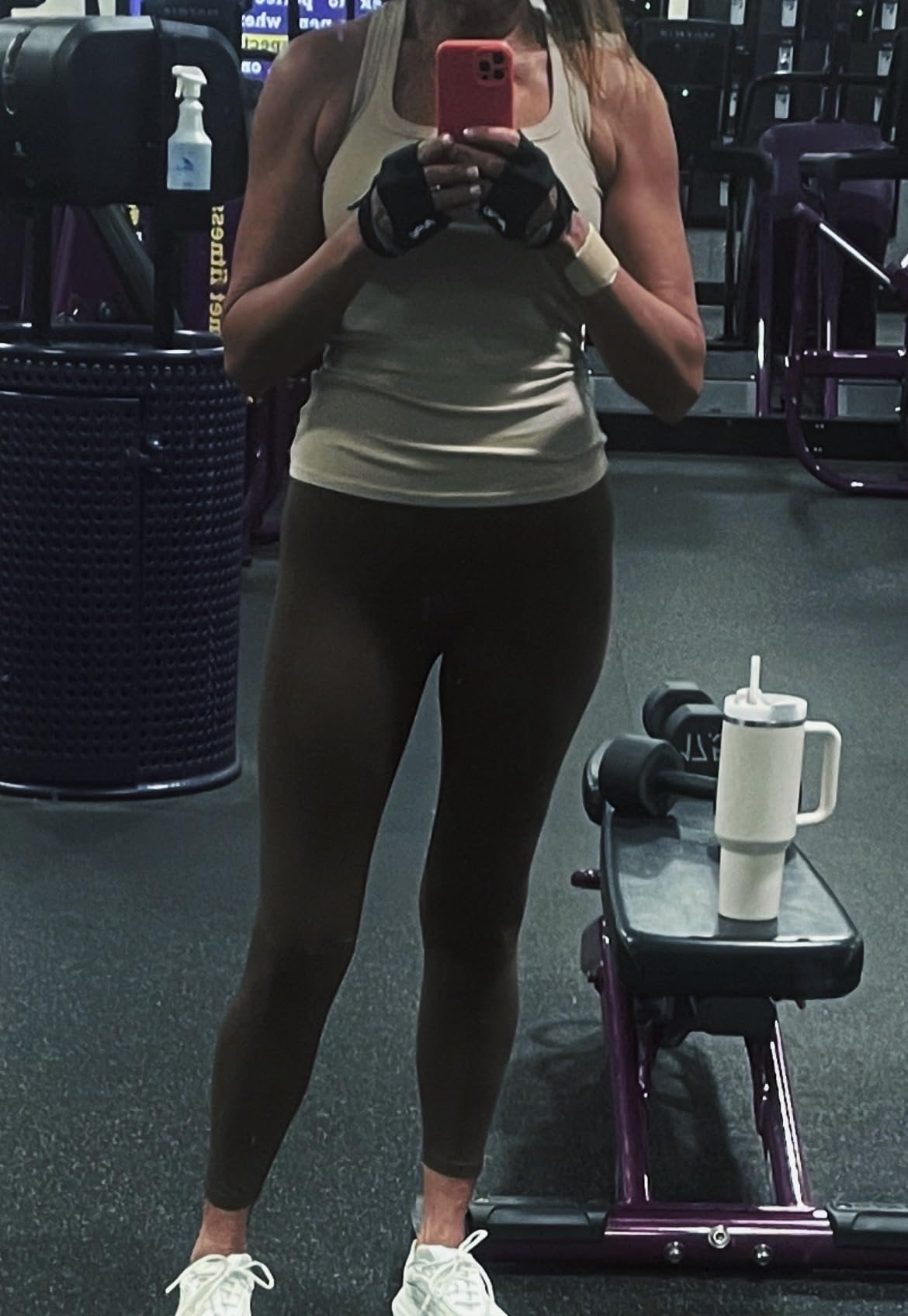 High Waisted Leggings for Women - No Front Seam Tummy Control Yoga Pants for Workout Running No See Through customer photo 1