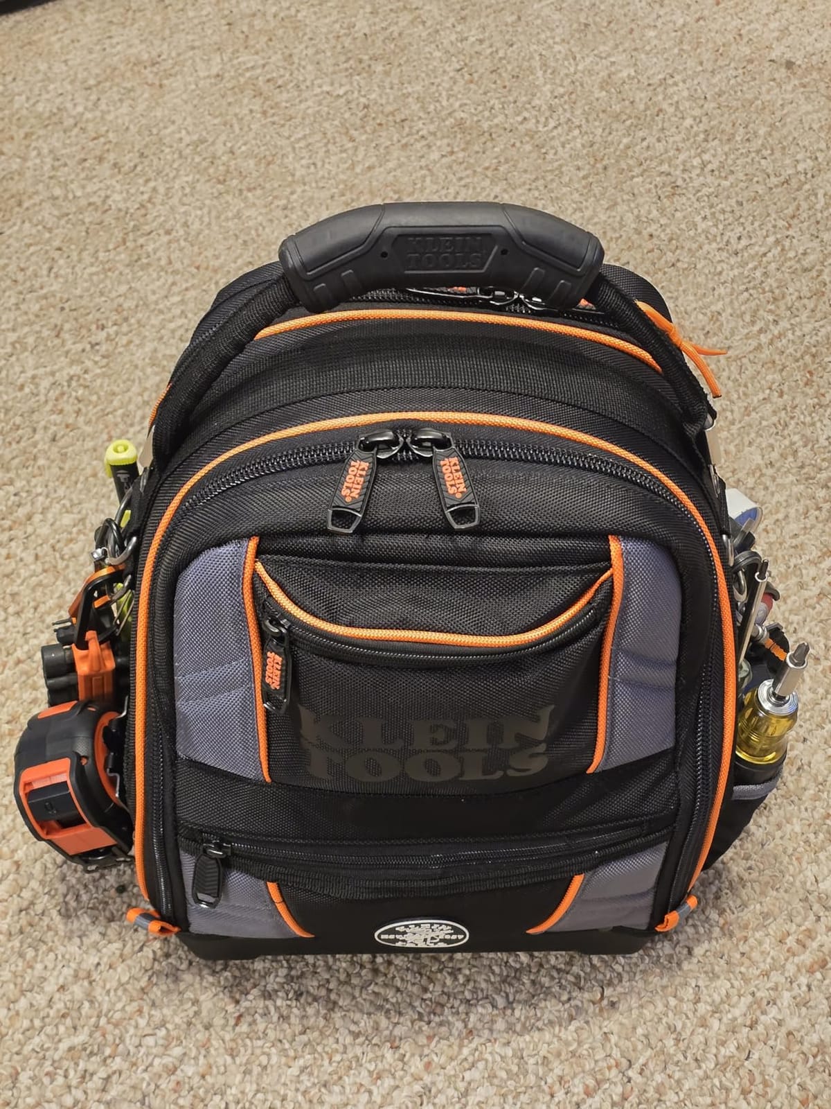 Klein Tools 62804 Tool Runner Tool Bag Organizer for Electricians, HVAC, Plumbers, Technicians, 39 Pockets, Opens Both Sides customer photo 2