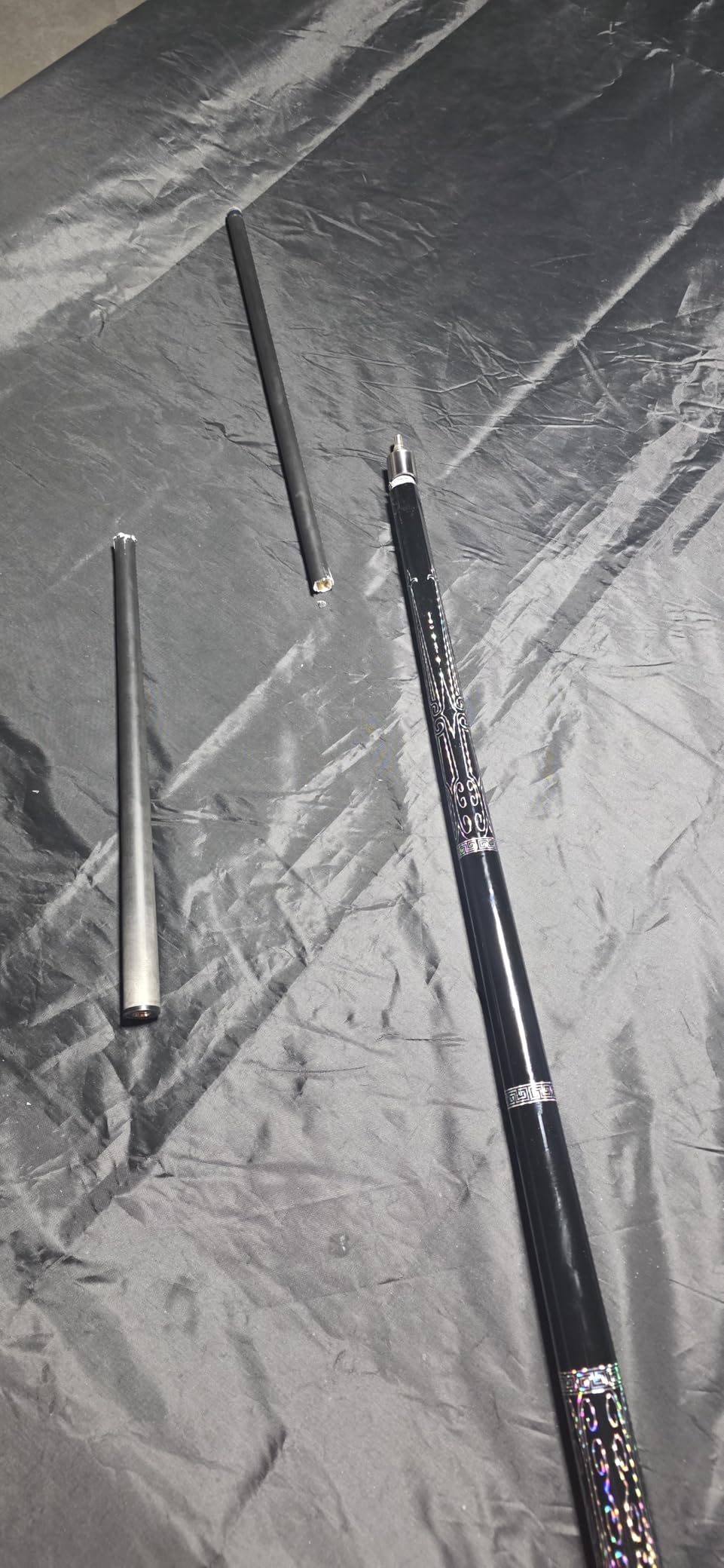 Carbon Fiber Pool Cue Stick Professional with Complete Kit, 21oz 58 inch 13mm leather tip 3/8*8 joint Weight bolt replaceable customer photo 1