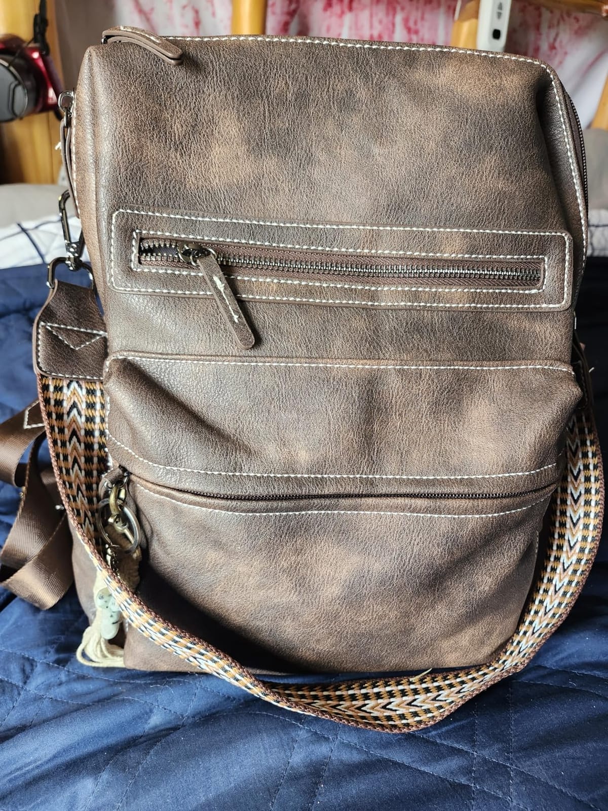 PU Leather Backpack Purse for Women, Travel Convertible Shoulder Handbag customer photo 1
