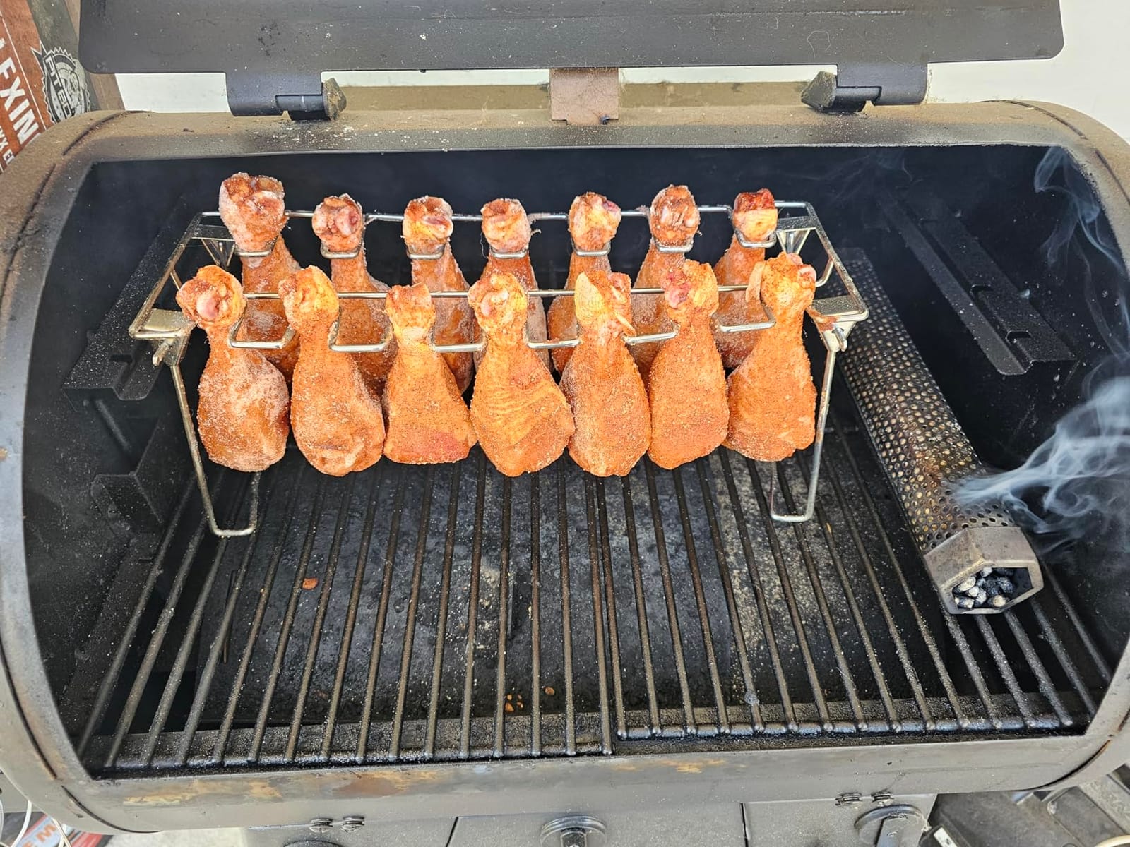 RTT Chicken Leg and Wing Rack for Grill Smoker Oven - Easy to Use 14 Slots Chicken Leg Rack - High Grade Stainless Steel Chicken Wing Rack Chicken Drumstick Holder for Perfect Cook (2 Packs) customer photo 2