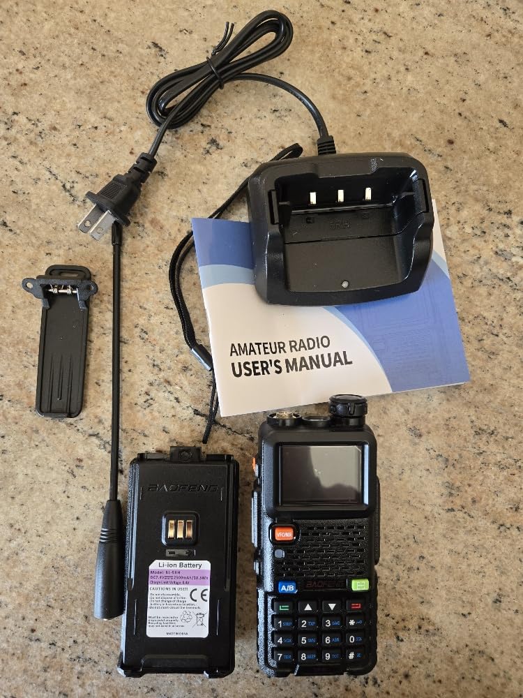 Baofeng Radio UV-5RM Ham Radio Handheld UV5R Walkie Talkies Long Range | with NOAA Weather | Rechargeable | Programming Cable & Earpiece | 999 Channels for Emergency, Survival, Hunting, Camping (2 Pack) customer photo 2