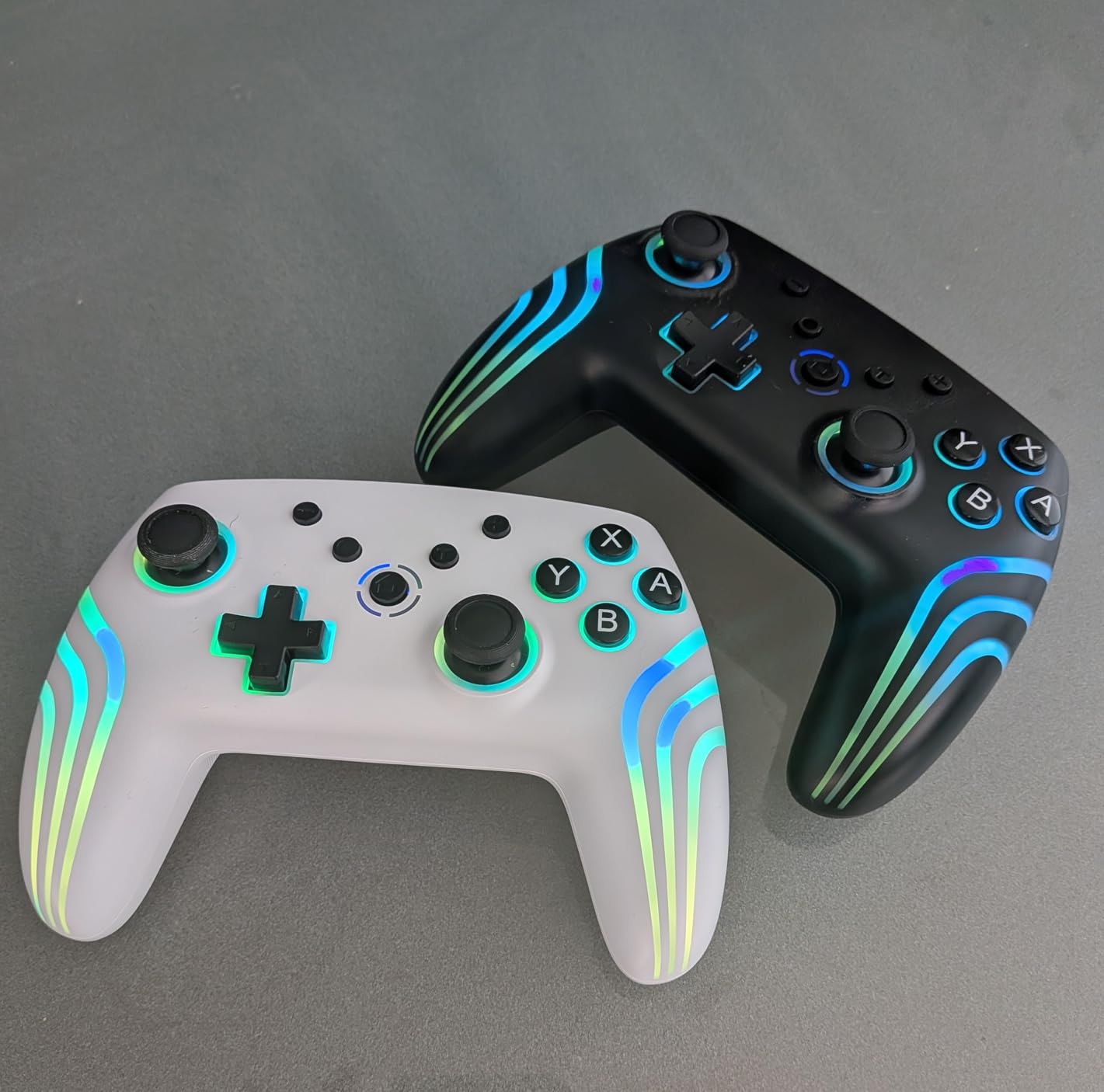 VidPPluing 2 Pack Switch Controllers, RGB Switch 2 Controller for Nintendo Switch/Switch 2/Lite/OLED, Wireless Pro Controller with Motion Sensor/Dual Vibration/Turbo/Wakeup customer photo 1
