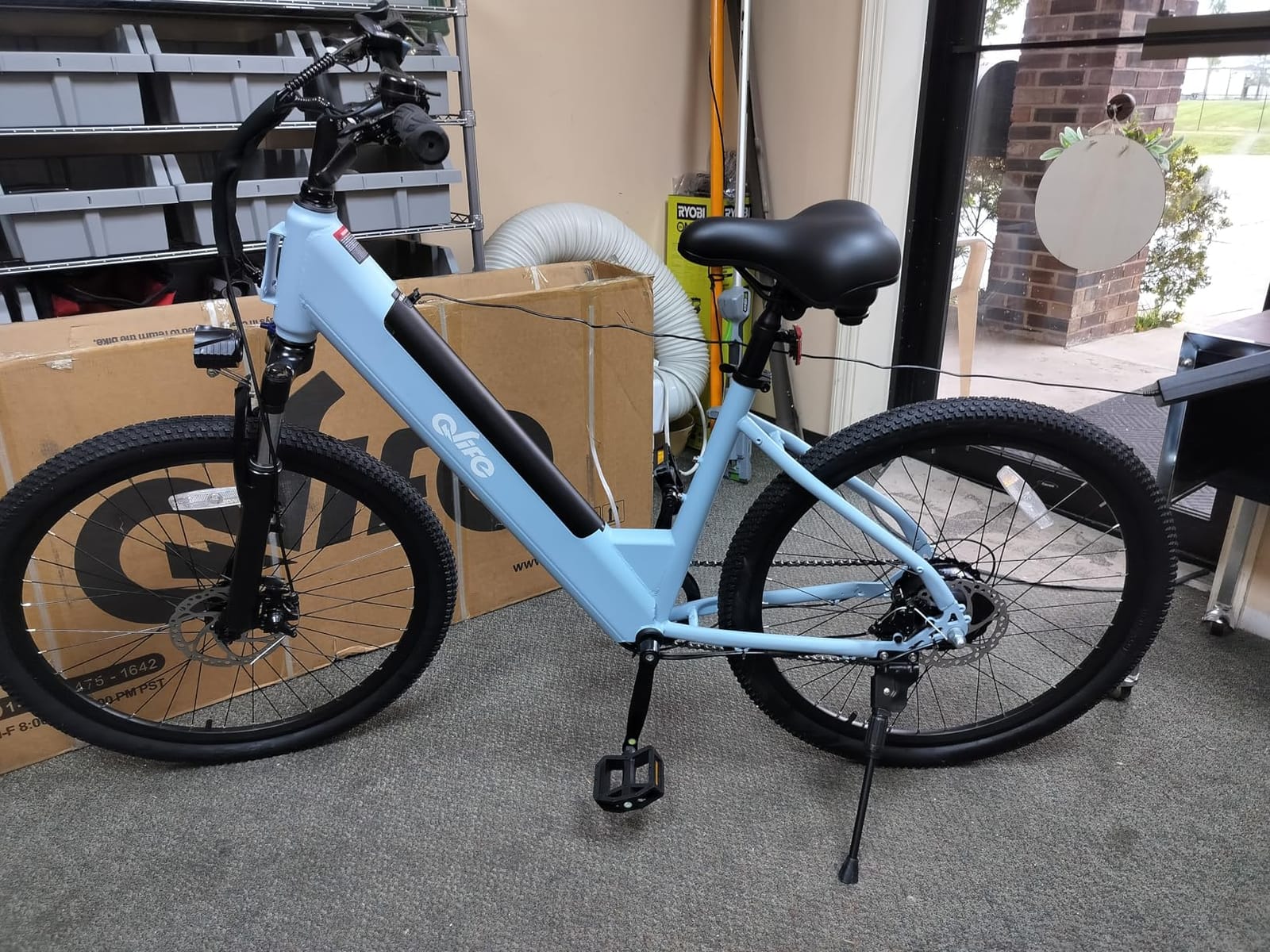 Qlife Cityone Electric Bike for Adults & Teens, Step-Through Commuter Ebike, 1000W Peak Motor, 55-Mile Range, 48V Removable Battery, 26-Inch City Tires, 7-Speed customer photo 1