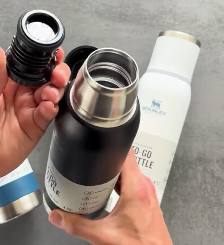 Stanley Adventure-To-Go Vacuum Bottle 25 oz | Wide Mouth with Leakproof Cup Lid | Insulated Stainless Steel Thermal Bottle customer photo 1