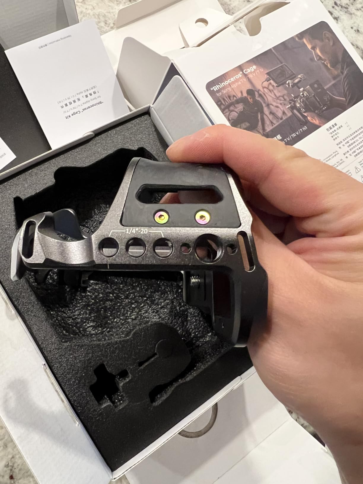 SmallRig A7 V / A7R V / A7 IV Rhinoceros Cage | for Sony Alpha 7 V/ Alpha 7R V/ Alpha 7 IV/ Alpha 7S III/ Alpha 7R IV, New Sleek & Streamlined Design customer photo 2