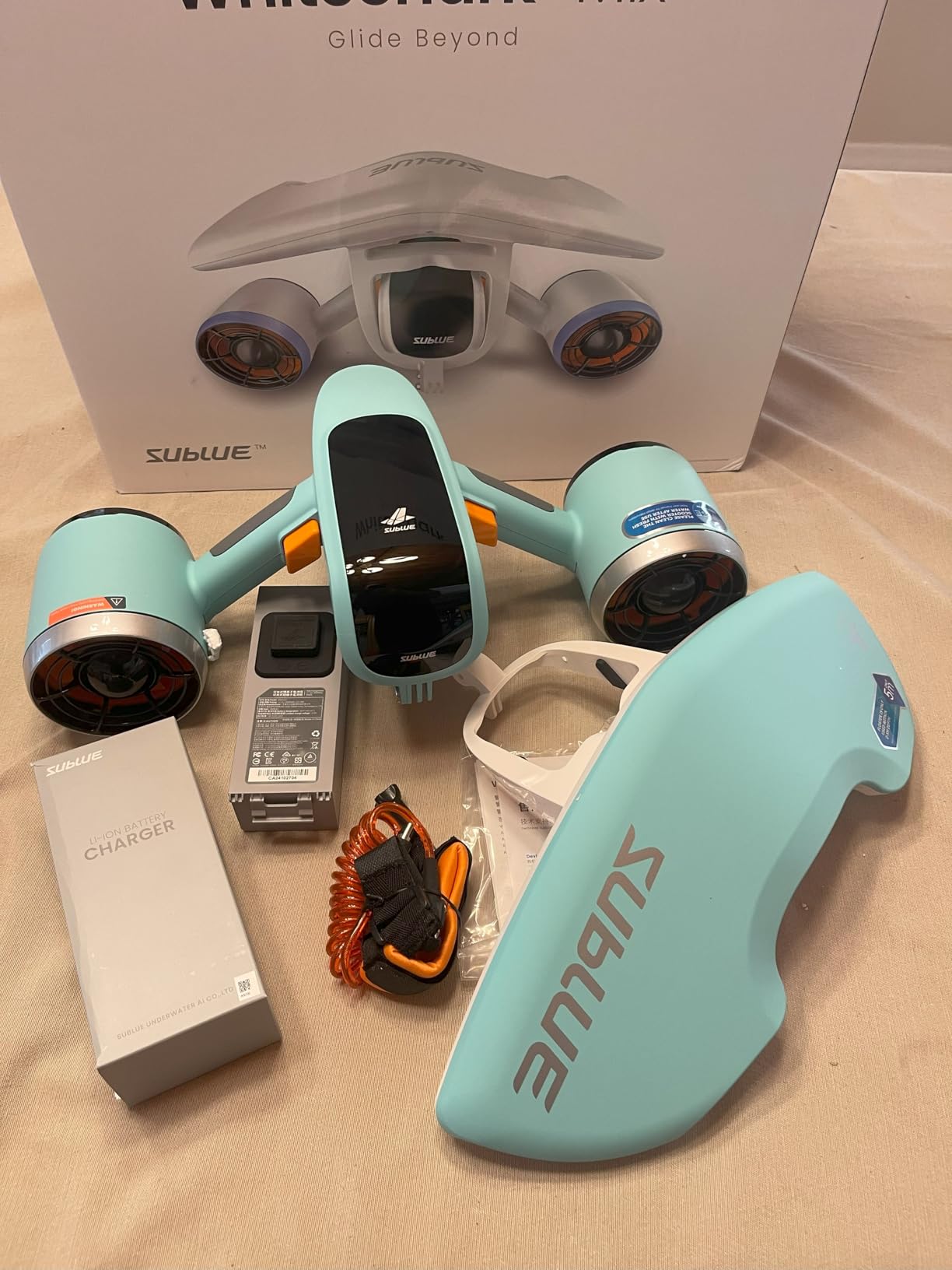 sublue Mix Underwater Scooter with Action Camera Mount 2 Gear Speed 45 Minutes 22lbf 131ft Waterproof Dual Motors Water Sports Pool Diving Snorkeling for Adults customer photo 1