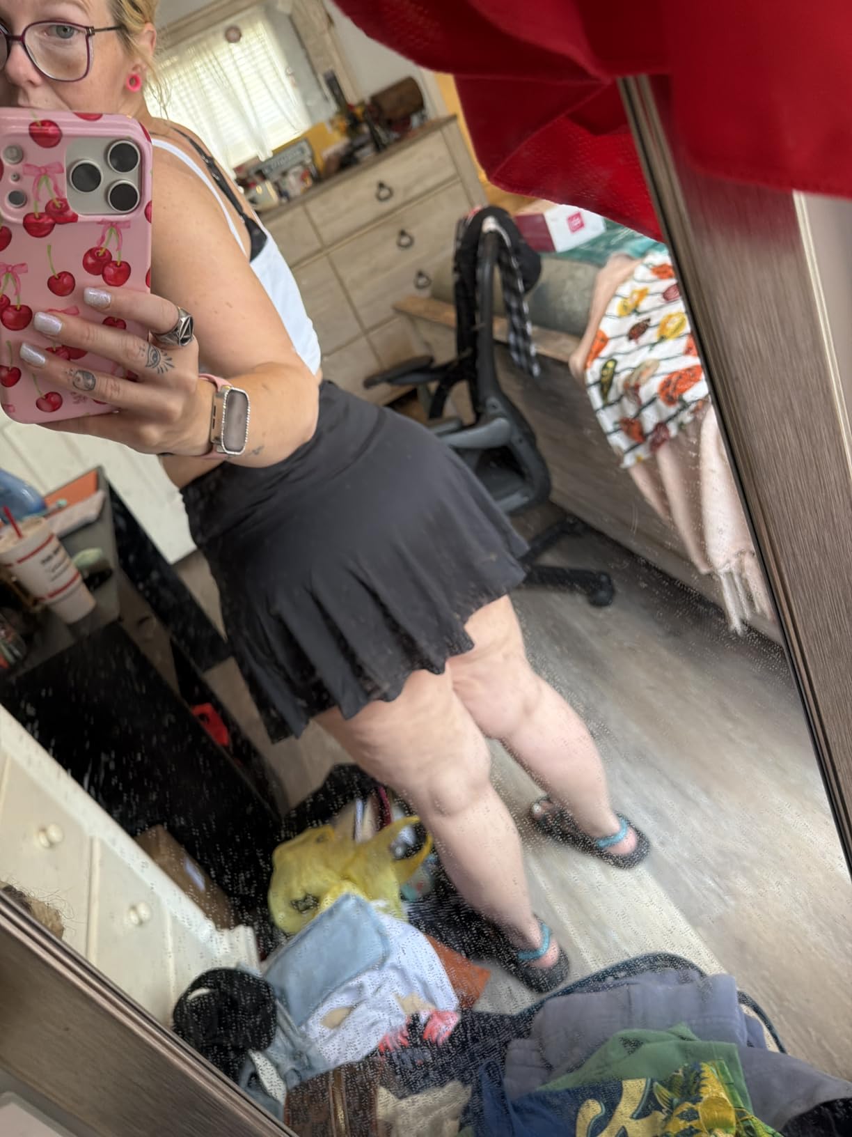 Pleated Tennis Skirt with 4 Pockets customer photo 2