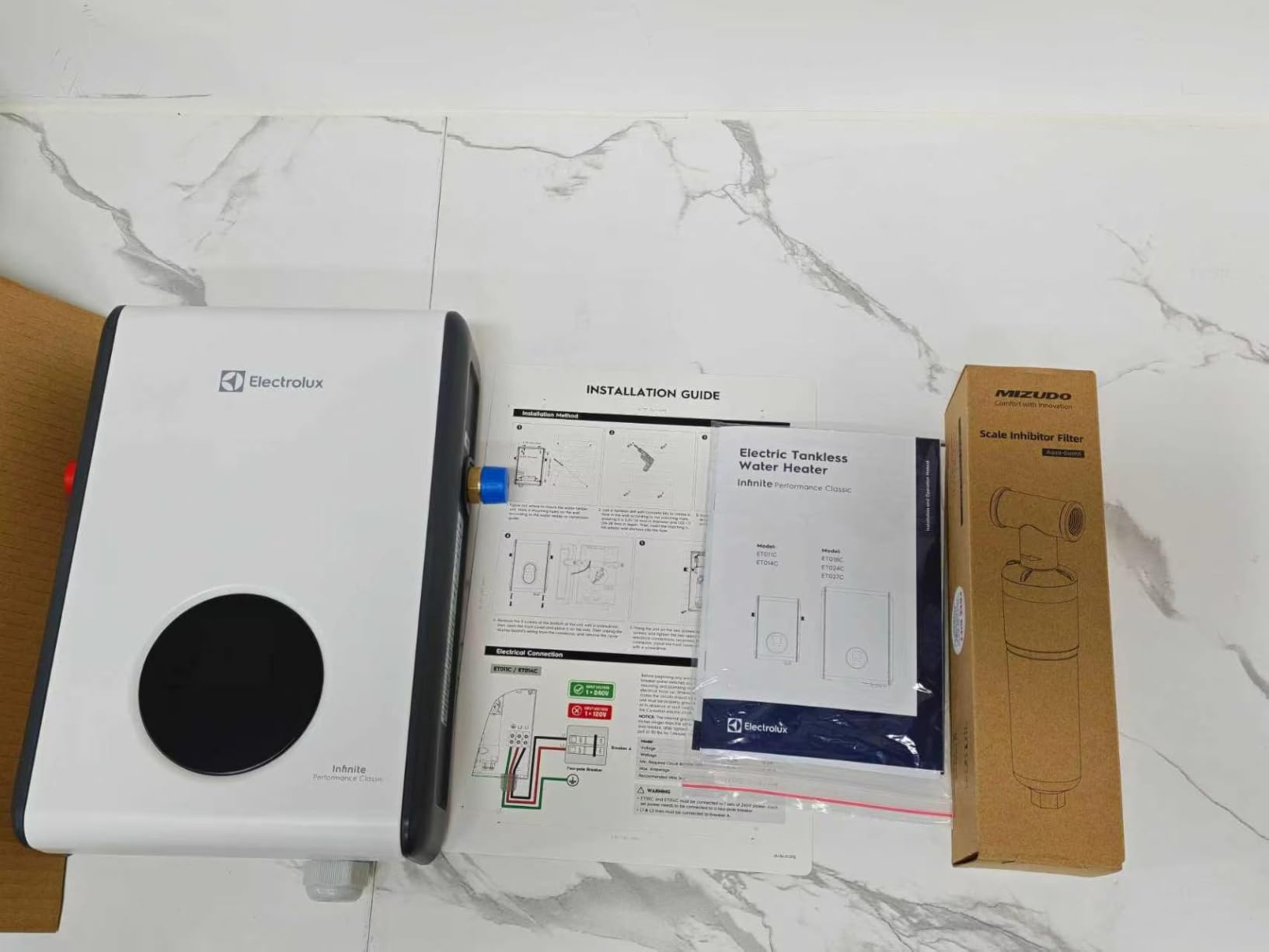 Electrolux 18kW Tankless Water Heater Electric 240v, Max 4.2 GPM, Wifi | Voice Control, with Scale Inhibitor, Whole House for 2 Bathroom, Copper Heater, 1℉ Stable Temp customer photo 2