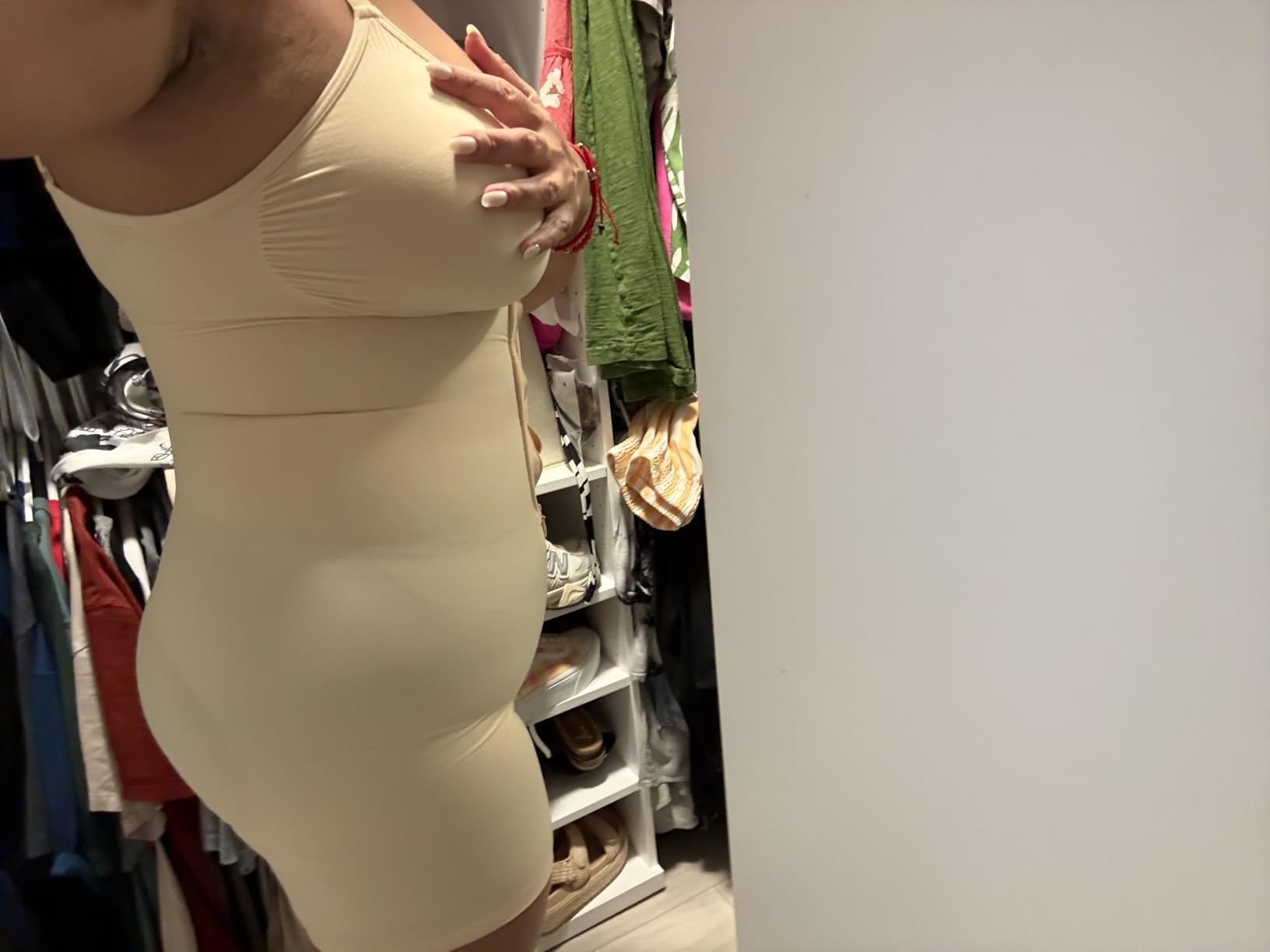 Women's Shapewear Bodysuit Tummy Control Seamless Zip-Up Body Shaper Waist Defining Silhouette customer photo 2