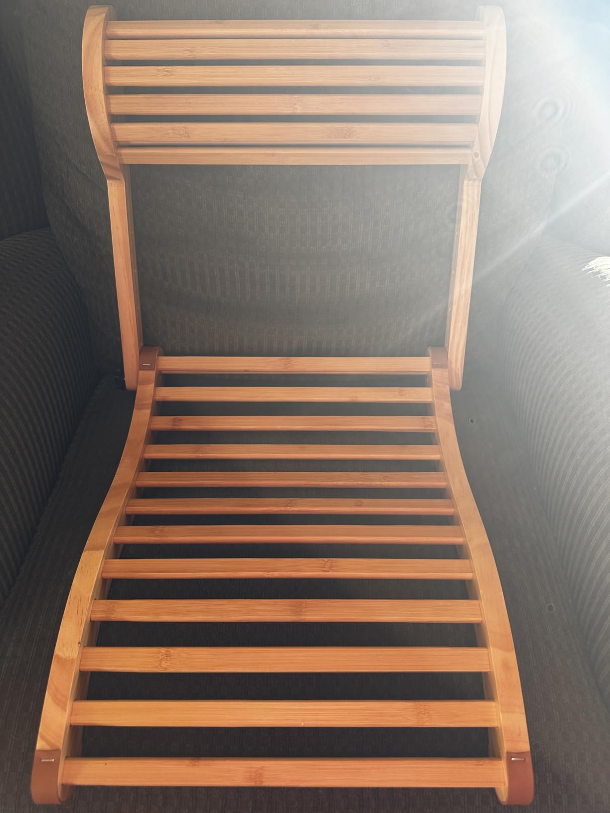 Sauna Backrest Infrared Accessories - 2-in-1 Adjustable Removable Bamboo Sauna Back Rest Pillow for Any Barrel or Infrared Sauna customer photo 1