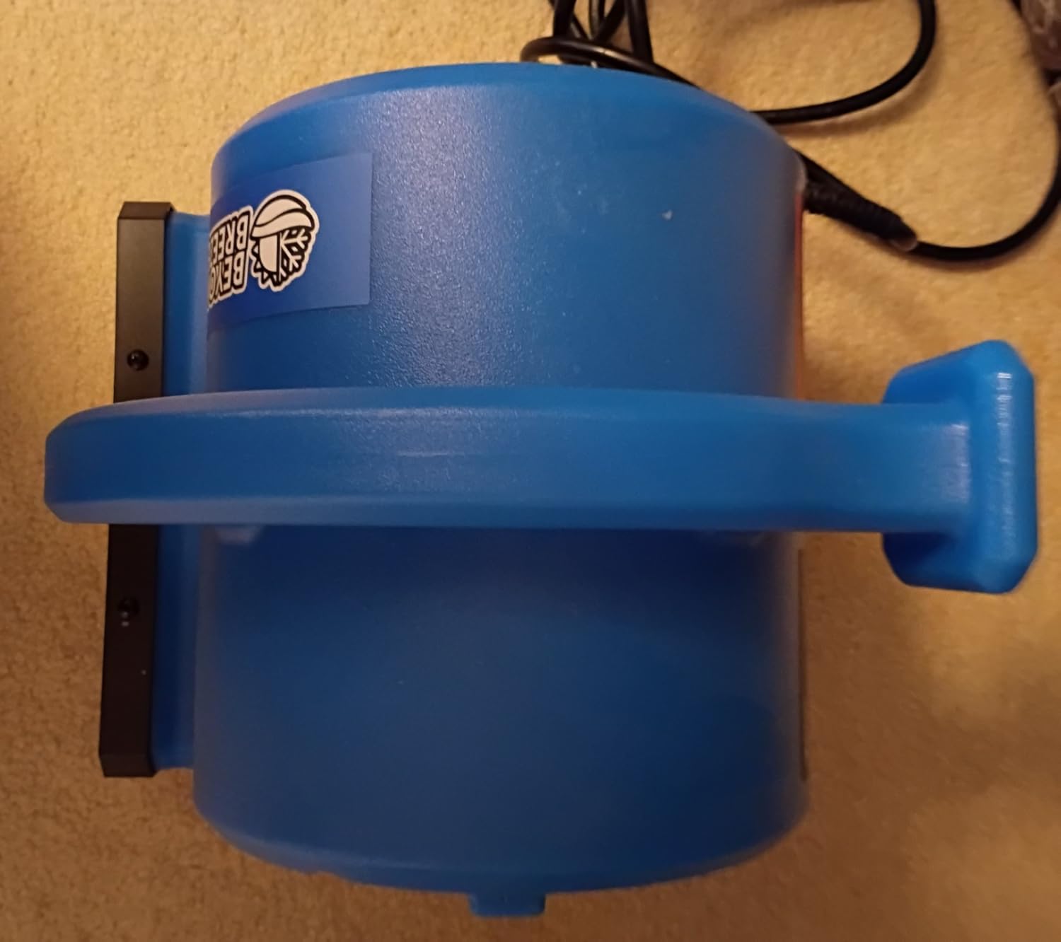 BEYOND BREEZE 1/4 HP 1000 CFM Air Mover Blower Fan with 3 Speeds, Blue | Heavy-Duty Floor Carpet Dryer with 4 Adjustable Angles, Built-in Dual AC Outlets, 10 Ft Cord, Great for Home and Commercial customer photo 2