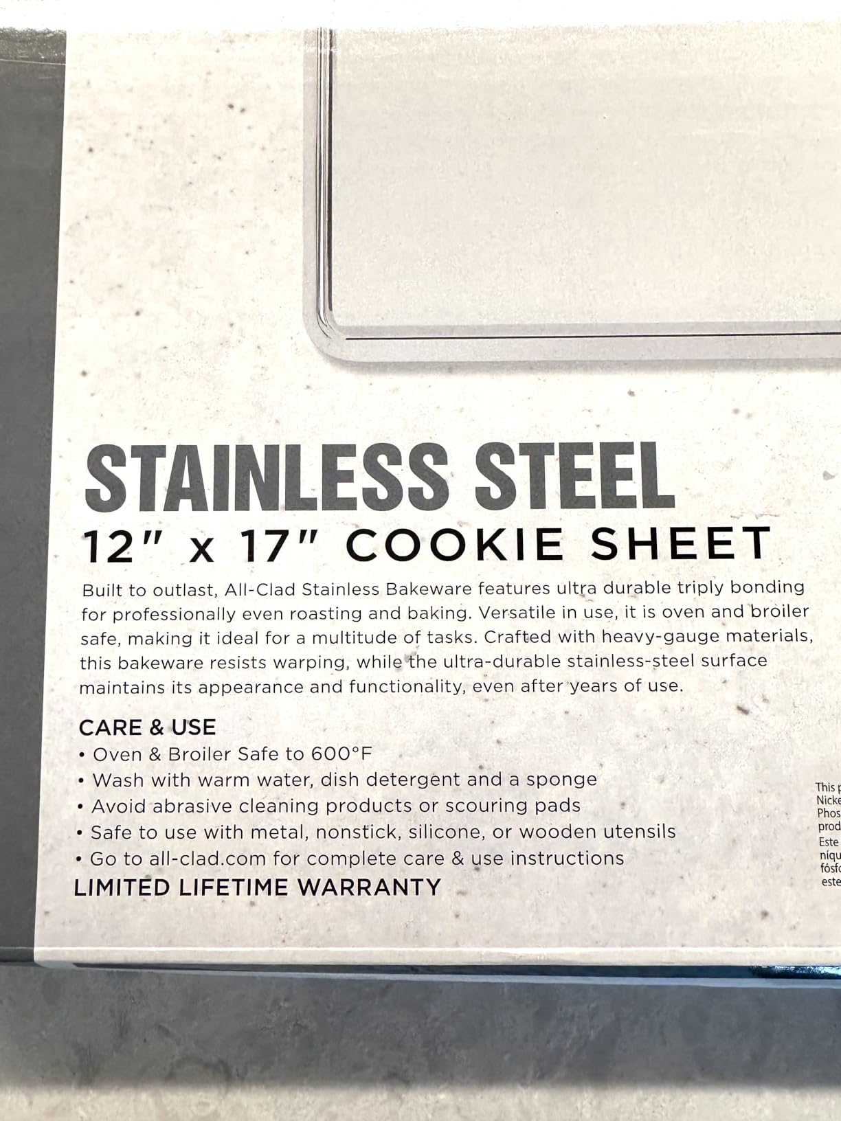 All-Clad Stainless Steel Jelly Roll Baking Pan 10