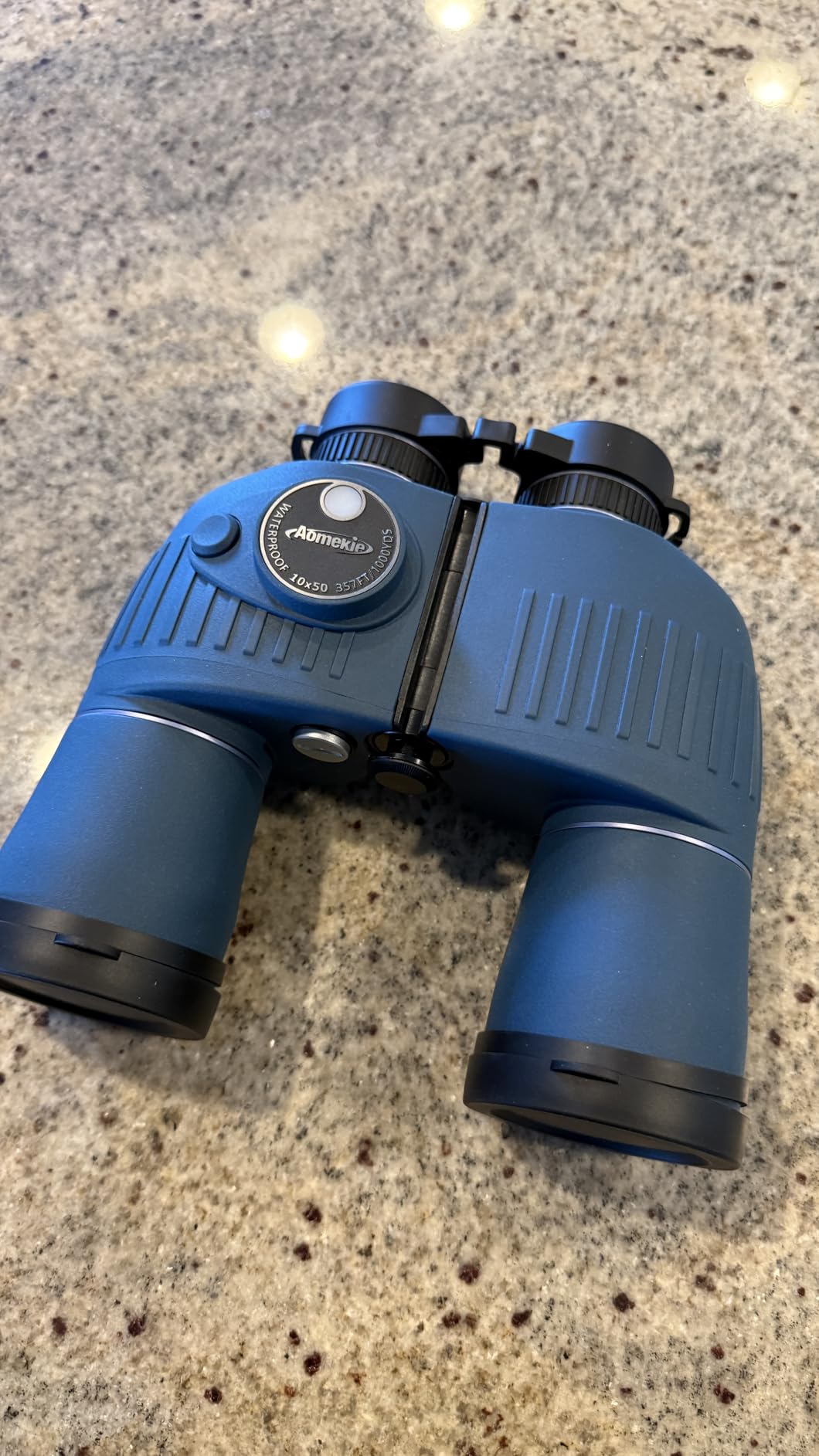 AOMEKIE 10X50 Marine Binoculars for Adults with Rangefinder Compass, Waterproof Marine Binoculars for Sailing Boating Fishing for General Marine and Outdoor Viewing customer photo 1
