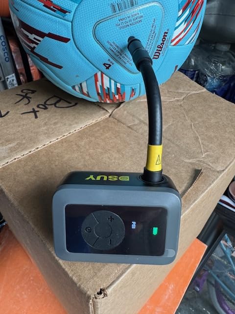 Mini Bike Tire Pump, 120PSI Electric Bicycle Pump with Digital Gauge, Auto Stop, 20s Fast Inflation Portable Air Pump with Presta & Schrader Valve for Road Bike, Mountain Bike, E-Bike, Scooter customer photo 1