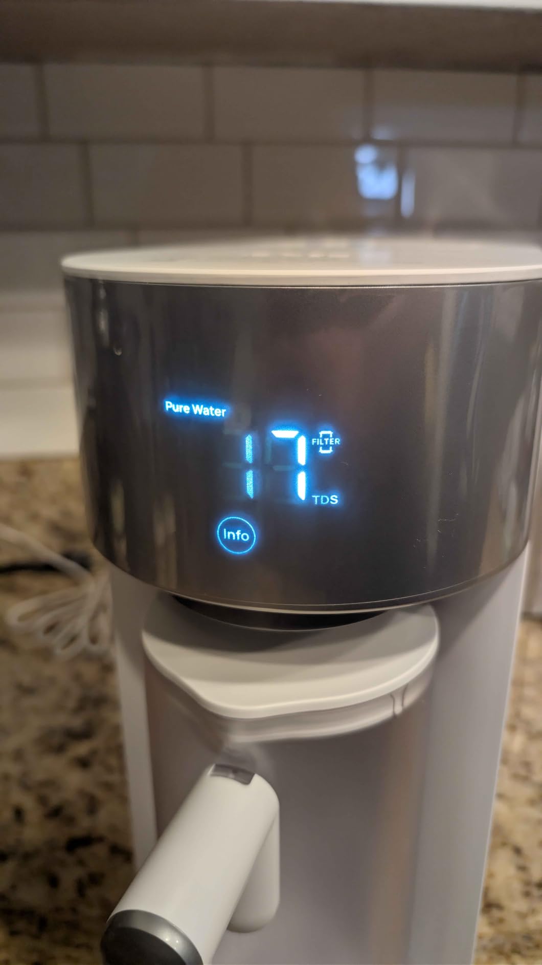 DREO Reverse Osmosis Water Filter Countertop, RO Filtration System, 3:1 Pure to Drain, TDS & Filter Life & 2 Autofill Pitchers, Install-Free, Self-Cleaning Water Purifier customer photo 2