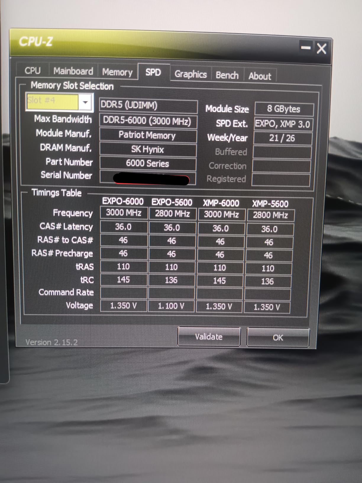 Patriot Viper Venom DDR5 RAM 16GB (2X8GB) 6000MT/s CL36 Desktop Memory | Voltage: 1.35v; Supports Intel XMP and AMD EXPO; Module type: UDIMM. customer photo 1