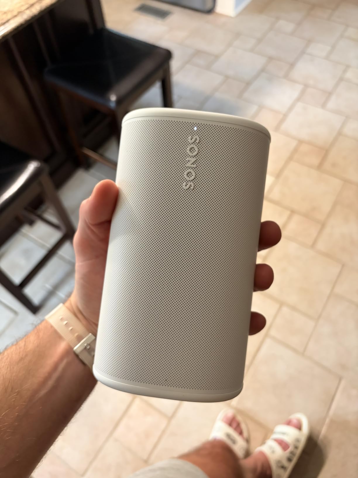 Play Portable WiFi and Bluetooth Speaker - Black | 24-Hr Battery with Power Bank | Stereo Pairing & Multi-Room WiFi | AirPlay 2 | IP67 Waterproof | Carrying Loop customer photo 2