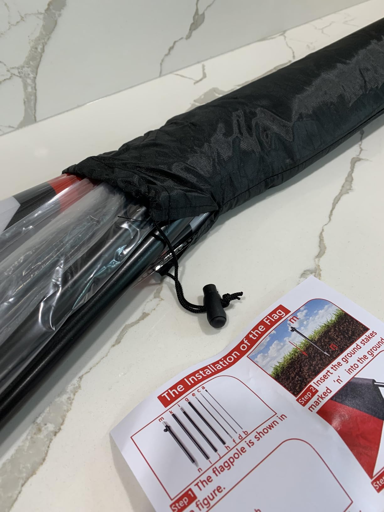 Open Flags for Businesses, 9.18FT Double-Sided Outdoor Advertising Swooper Banner with Pole Kit & Ground Stake - Tear-Resistant Polyester Feather Flag for Shops & Events customer photo 2