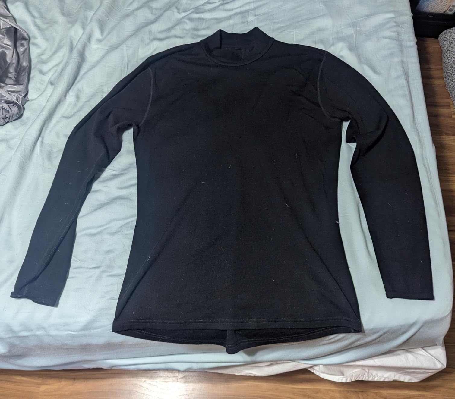 100% Merino Wool Base Layer Mens Turtleneck - Merino Wool Sweater Men Shirt customer photo 1