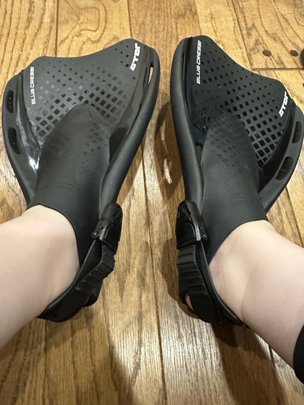 Cressi Star Short Adjustable Open Heel Fins - Light for Travel, Robust and Durable Design - Designed in Italy customer photo 1