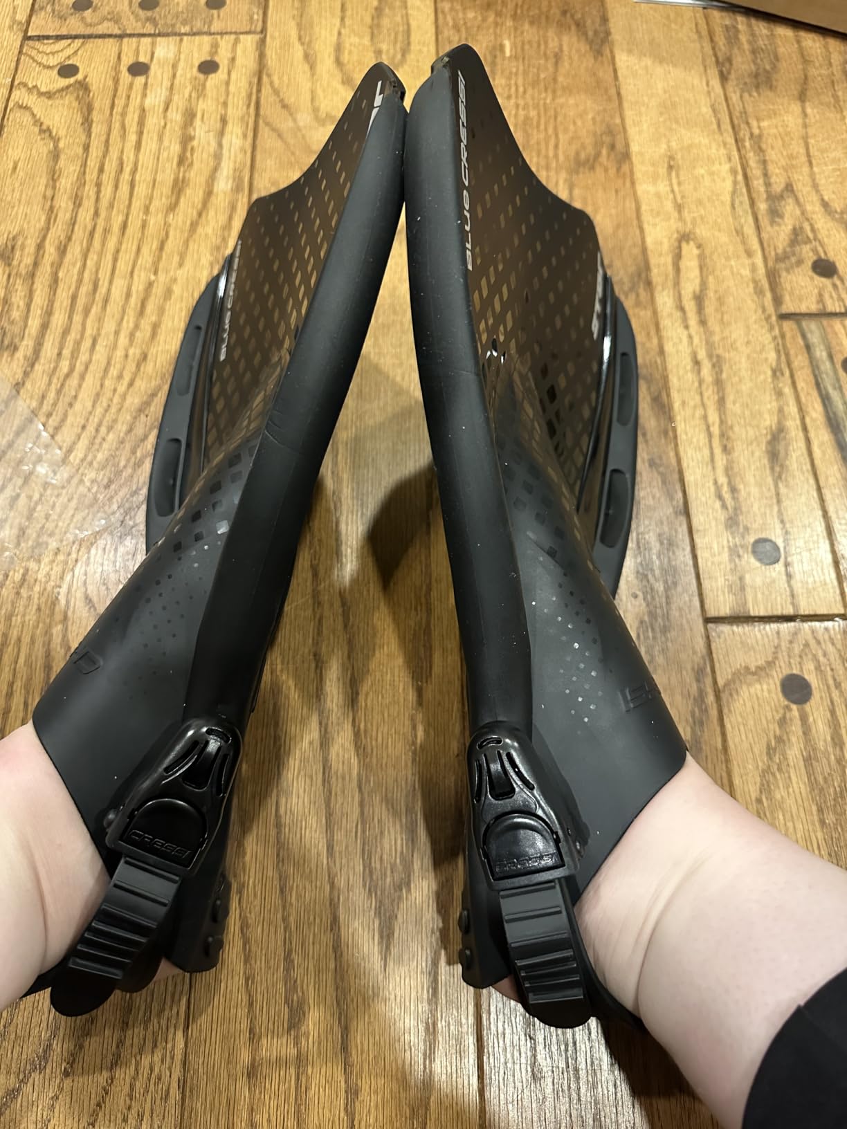 Cressi Star Short Adjustable Open Heel Fins - Light for Travel, Robust and Durable Design - Designed in Italy customer photo 2
