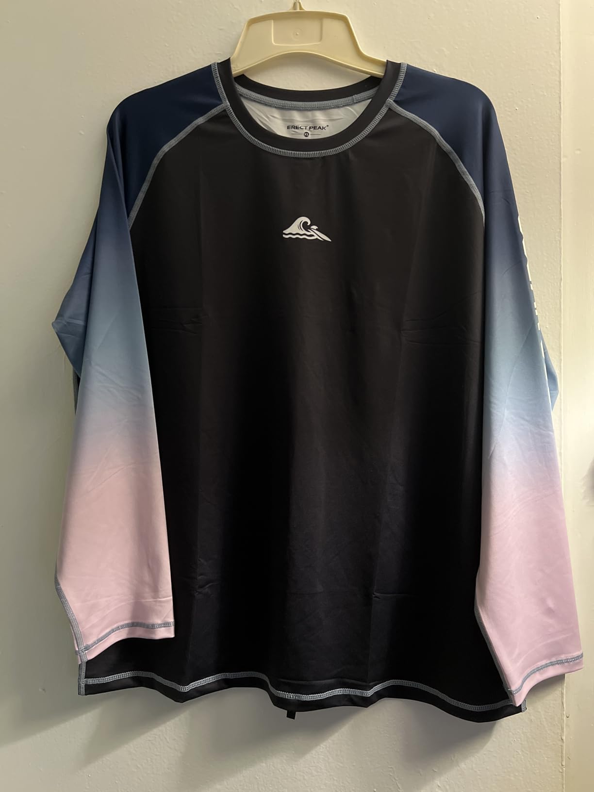 Mens UPF 50+ Rash Guard Sun Protection Moisture Wicking Long Sleeve Swimwear customer photo 2