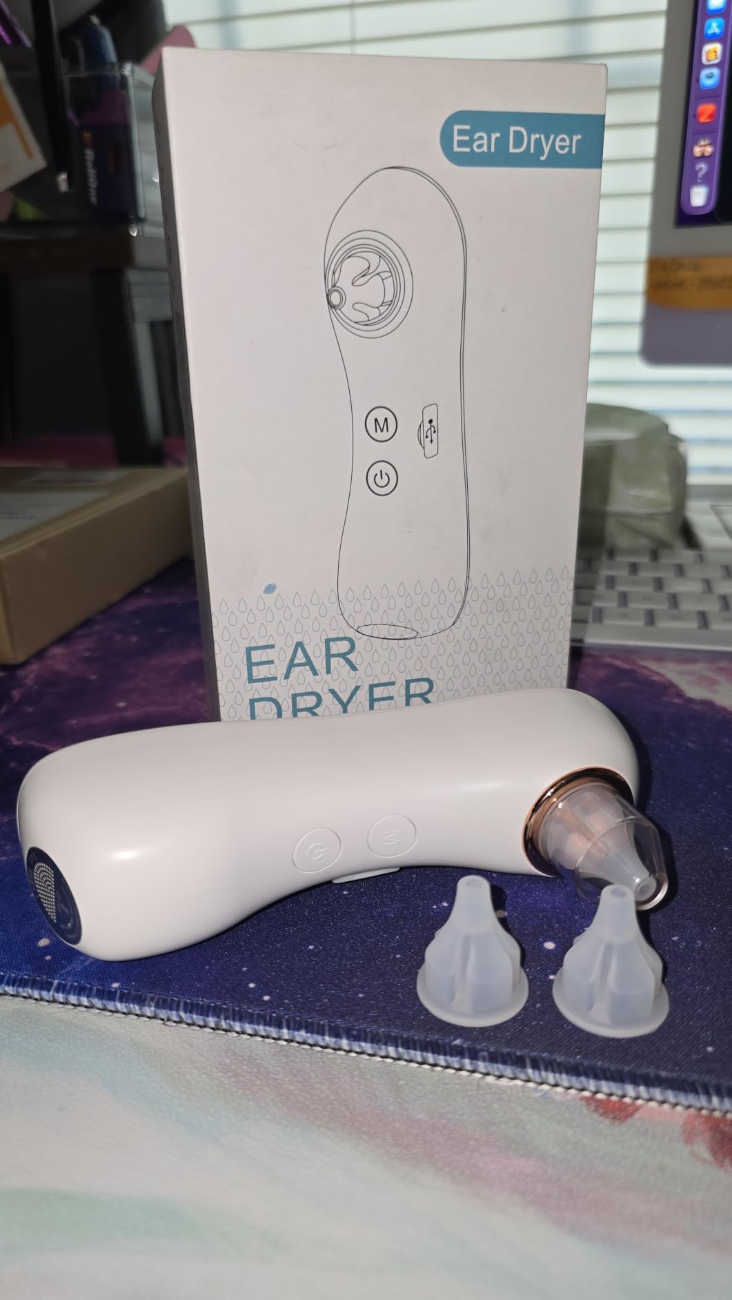 Ear Dryer for Swimmer with 3 Tips, Ear Pressure Relief and Hearing Aid Use | Suitable for Swimmers, Divers, Spa Enthusiasts, Showering, Water Sports, Surfing, Scuba customer photo 2
