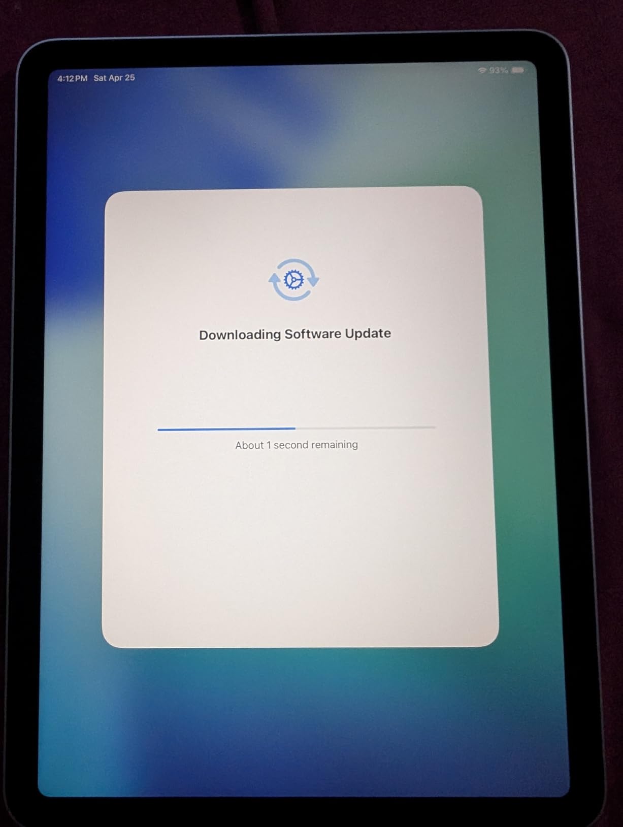 iPad Air 11-inch (M4): Liquid Retina Display, 128GB, 12MP Front/Back Camera, Wi-Fi 7 with Apple N1, Touch ID, All-Day Battery Life - Blue customer photo 2