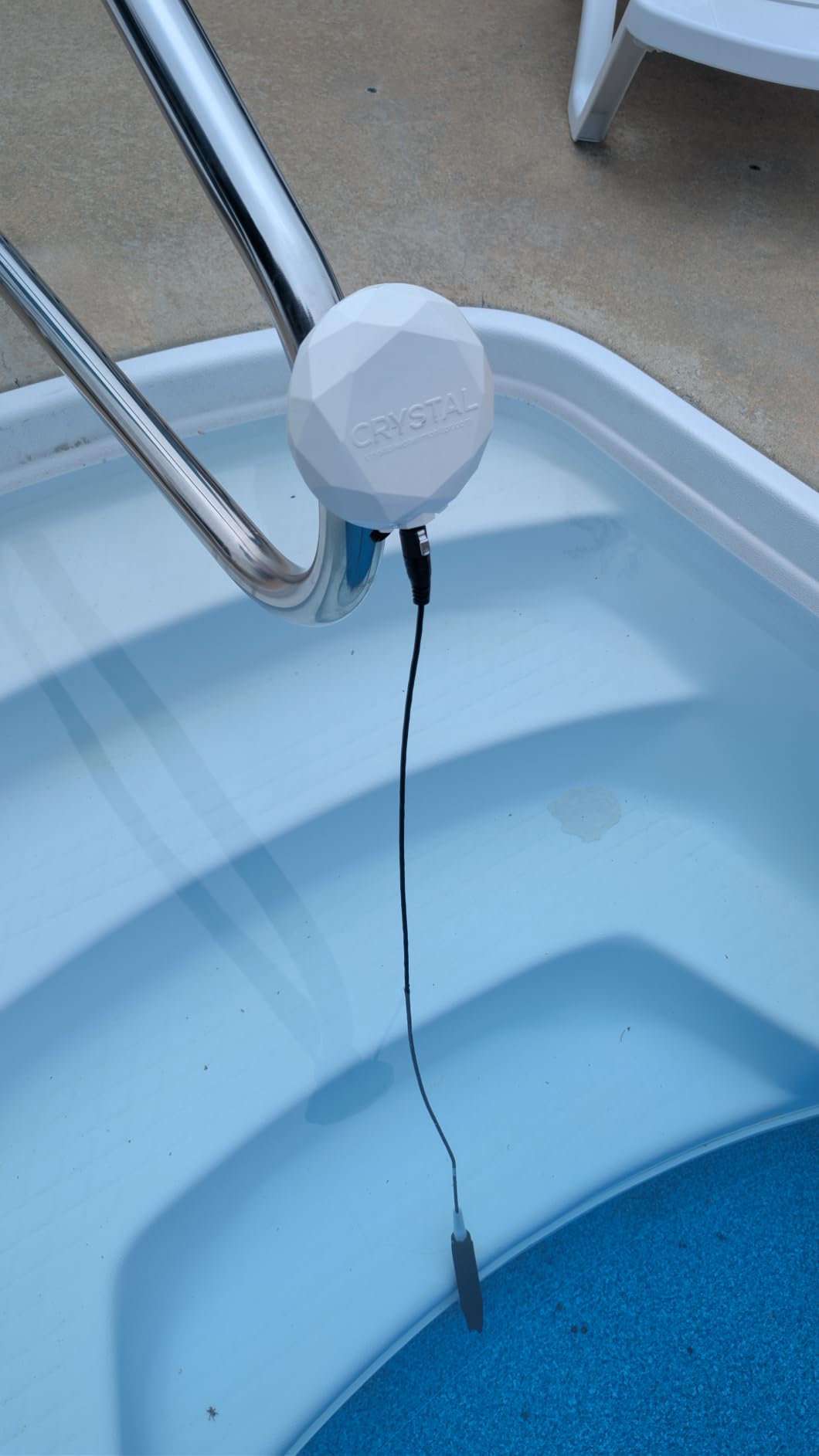 Crystal Smart Water Monitor for Chlorine & Bromine Pools & Spas (New Model) | 24/7 Continuous Digital Water Testing with App Notifications & Custom Chemical Dosing for Pools, Hot Tubs & Swim Spas customer photo 1
