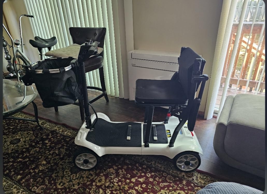 PAISEEC D3 Ultra Light Mobility Scooter for Seniors, 39.7lbs, TSA Approved | Fits Car Trunk, 18.6Mi with 2 Lithium Batteries, 270W Motor, All-Terrain, USB Charging Port for Travel, Daily Errands customer photo 2
