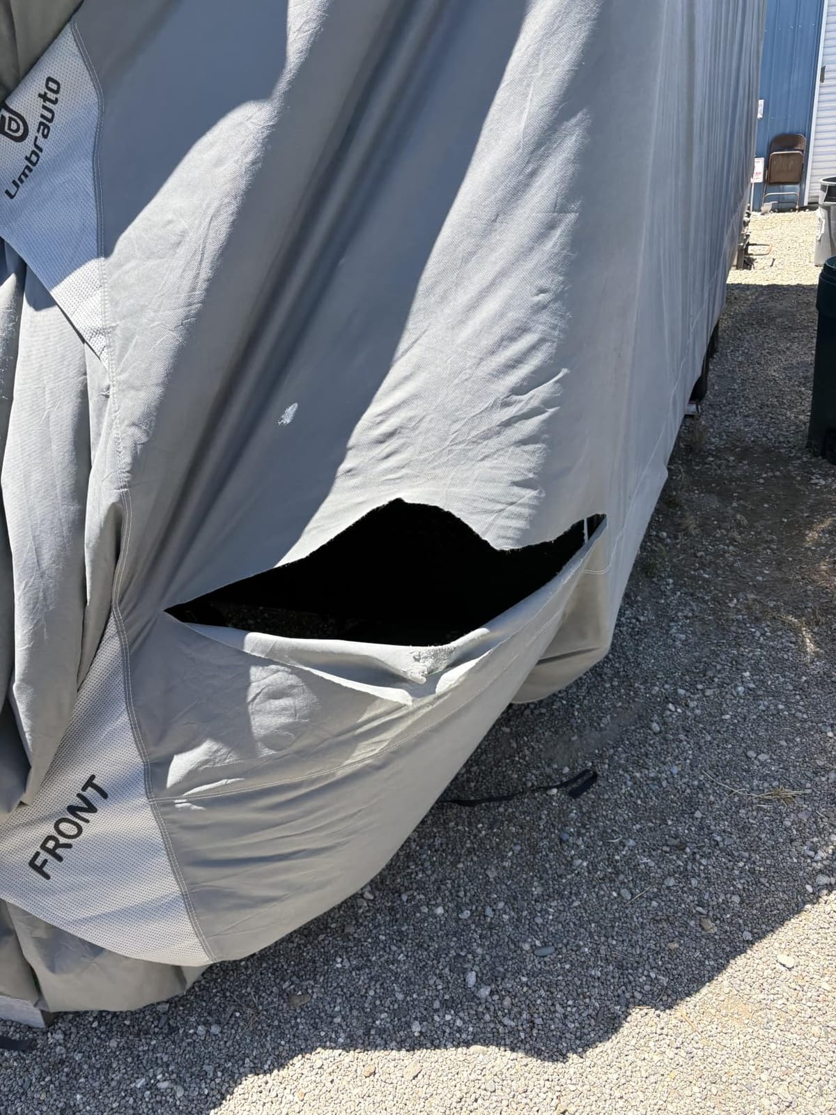 Umbrauto RV Cover 27-30ft: 9 Layers Travel Trailer Cover, Waterproof Camper Cover, Toy Hauler Cover with Tongue Jack Cover, Extra Windproof Ropes, Gutter Covers customer photo 1