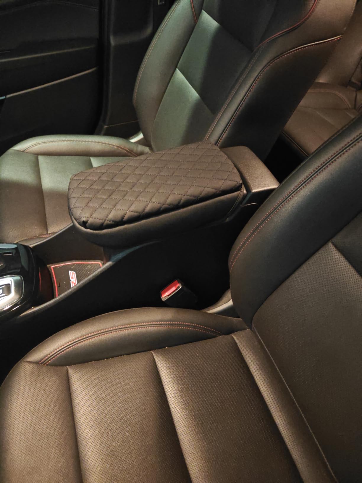 Shademax Center Console Cover for Cadillac Escalade 2021-2026 Accessories Armrest Cover Center Console Pad Leather Armrest Seat Box Cover Protector customer photo 1