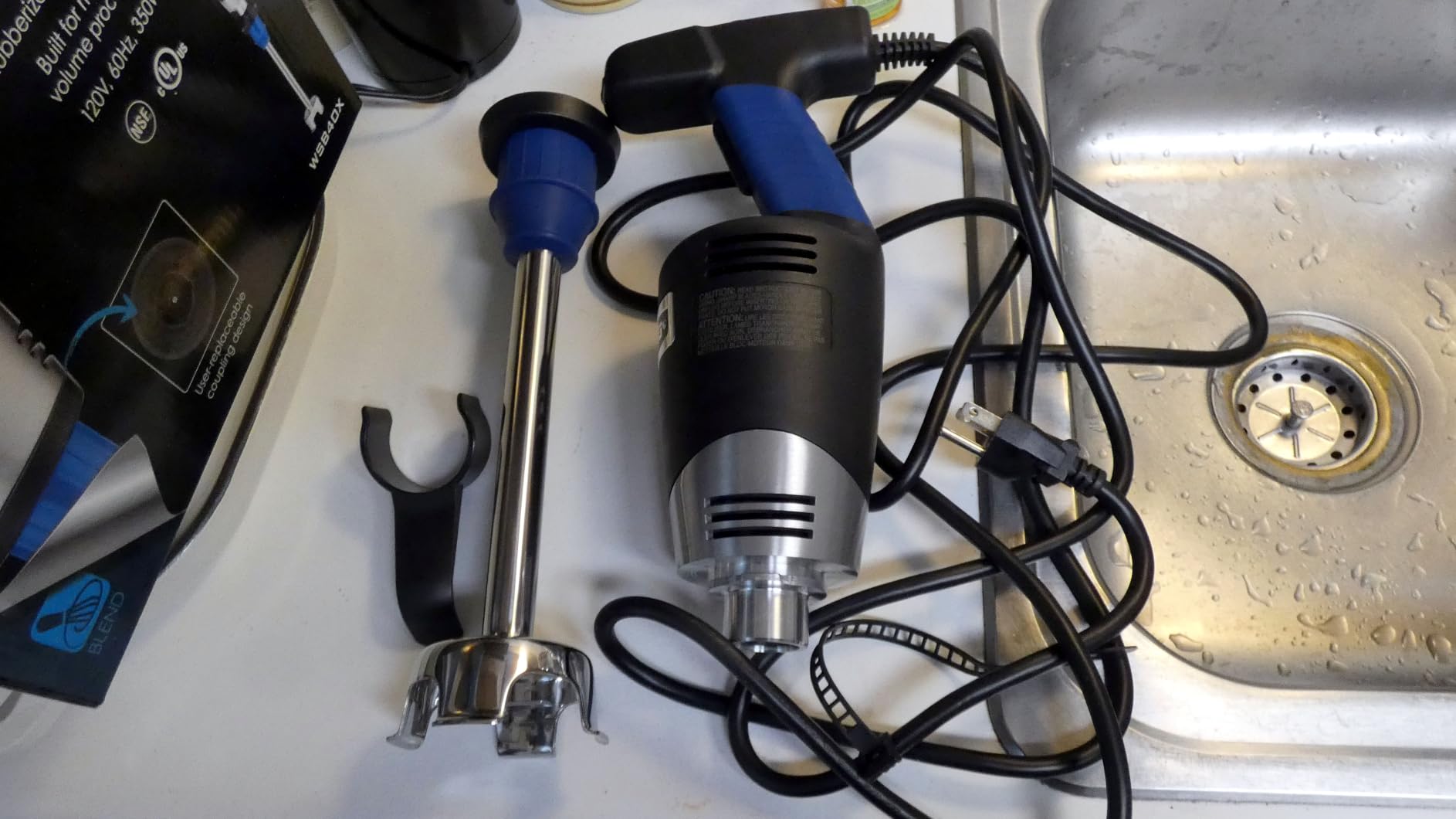 Waring Commercial Quik Stix Plus Immersion Blender, Variable Speed, 10 in Removable Shaft, Professional Hand Blender for Kitchens & Restaurants, WSB40X customer photo 2