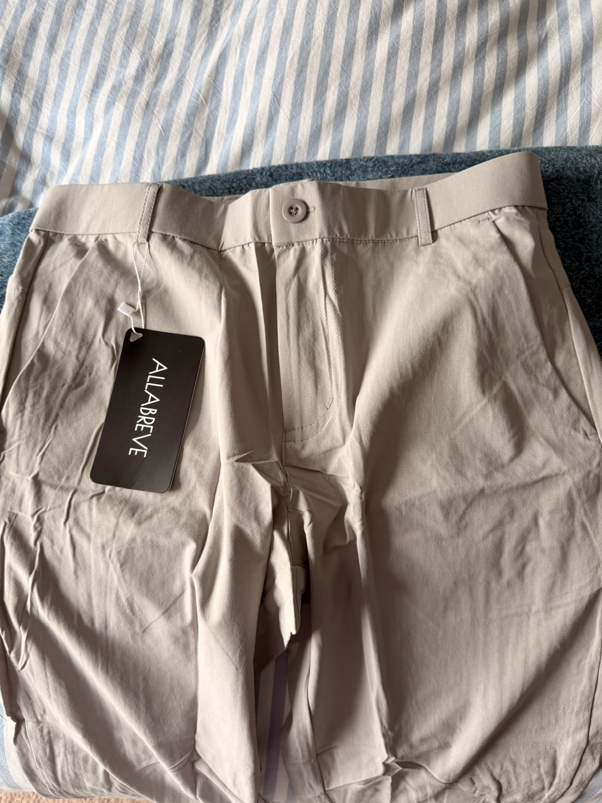 Mens Classic Fit Golf Pants, Stretch Business Casual Dress Pants for Men, Quick Dry Lightweight Work Slacks with Pockets customer photo 1