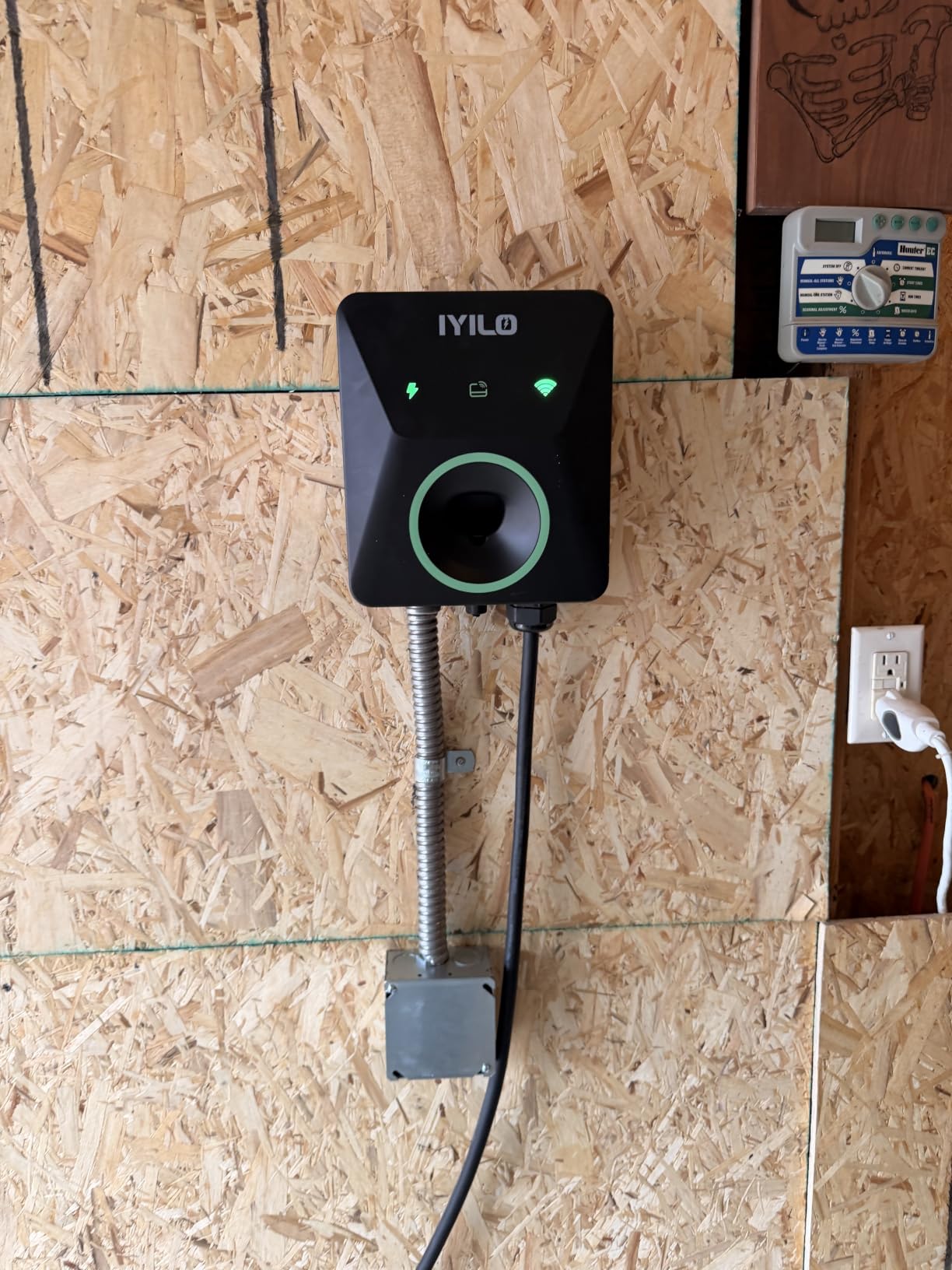 Level 2 EV Charger for Tesla, 48Amp/11.5KW, UL 2594/ETL/Energy Star | NACS(J3400) Wall Supports Power Sharing & Dynamic Load Balancing, Temp Sensors, WiFi Smart APP, Scheduled Charging, Hardwired customer photo 1