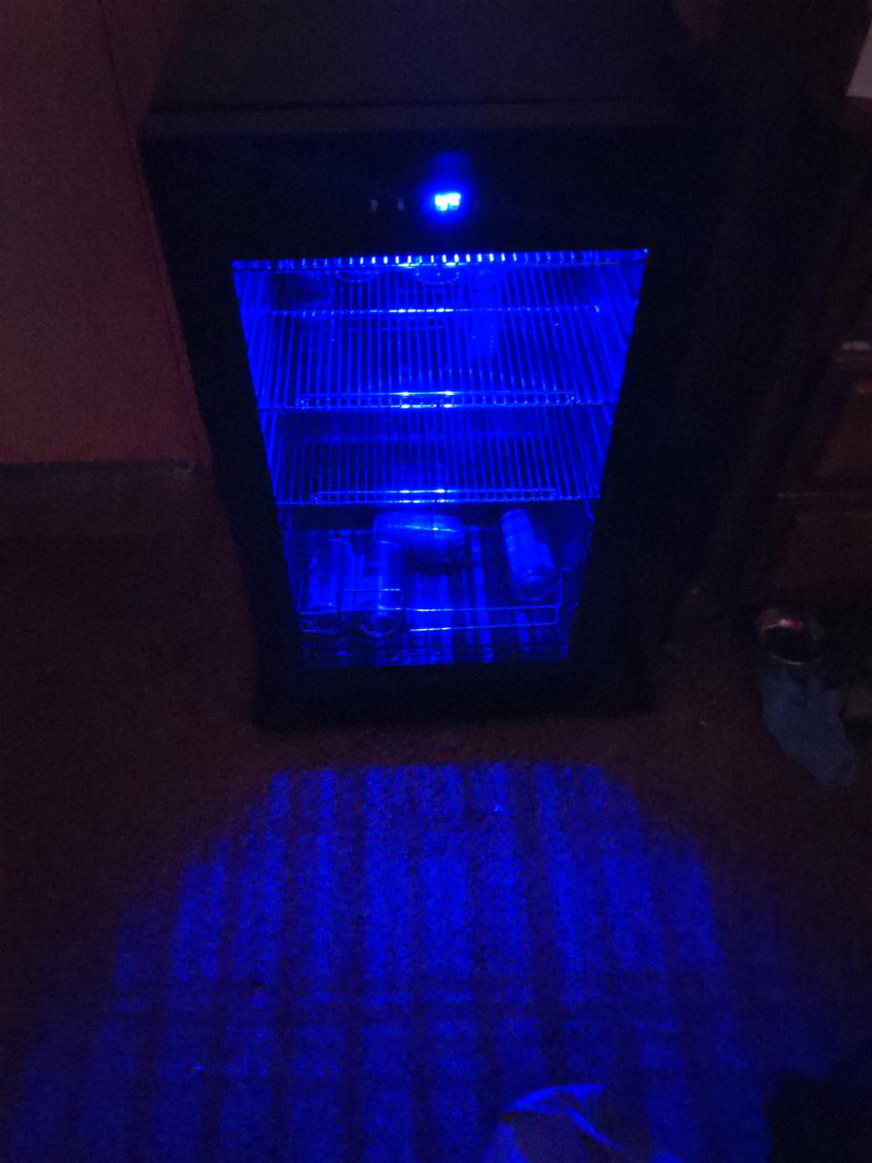 Velivi Commercial Beverage Refrigerator, Double Glass Door Display Cooler, Upright Drink Merchandiser with LED Lighting, Auto Closing Doors customer photo 1